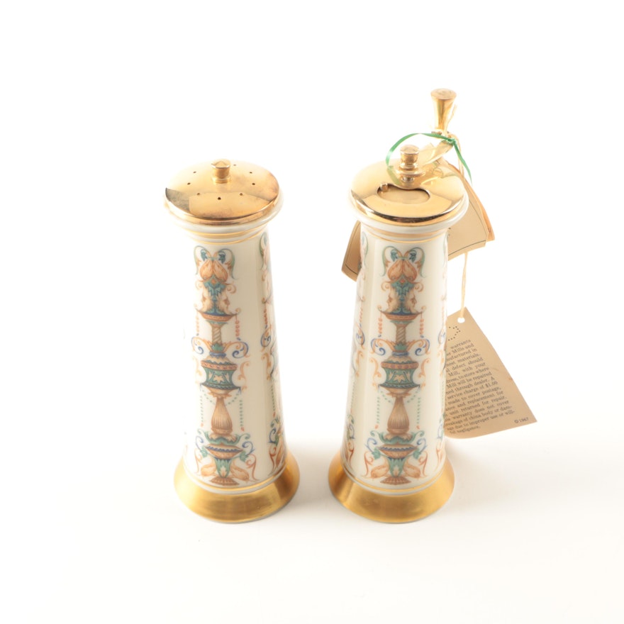 1967 Lenox Porcelain Salt and Pepper Mills