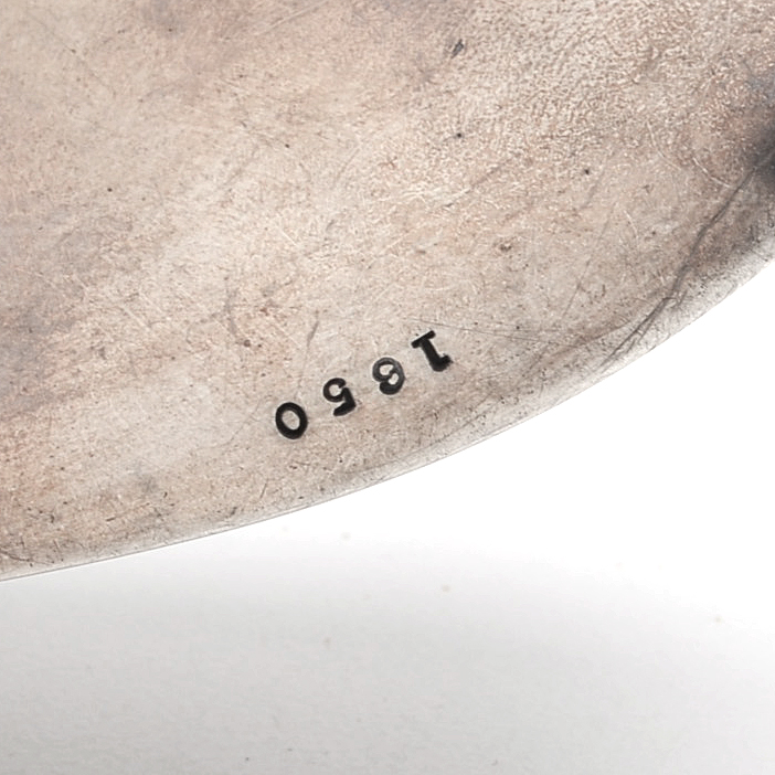 Antique Mauser Sterling Silver Hand-Painted Enamel Hinged Heart-Shaped Box