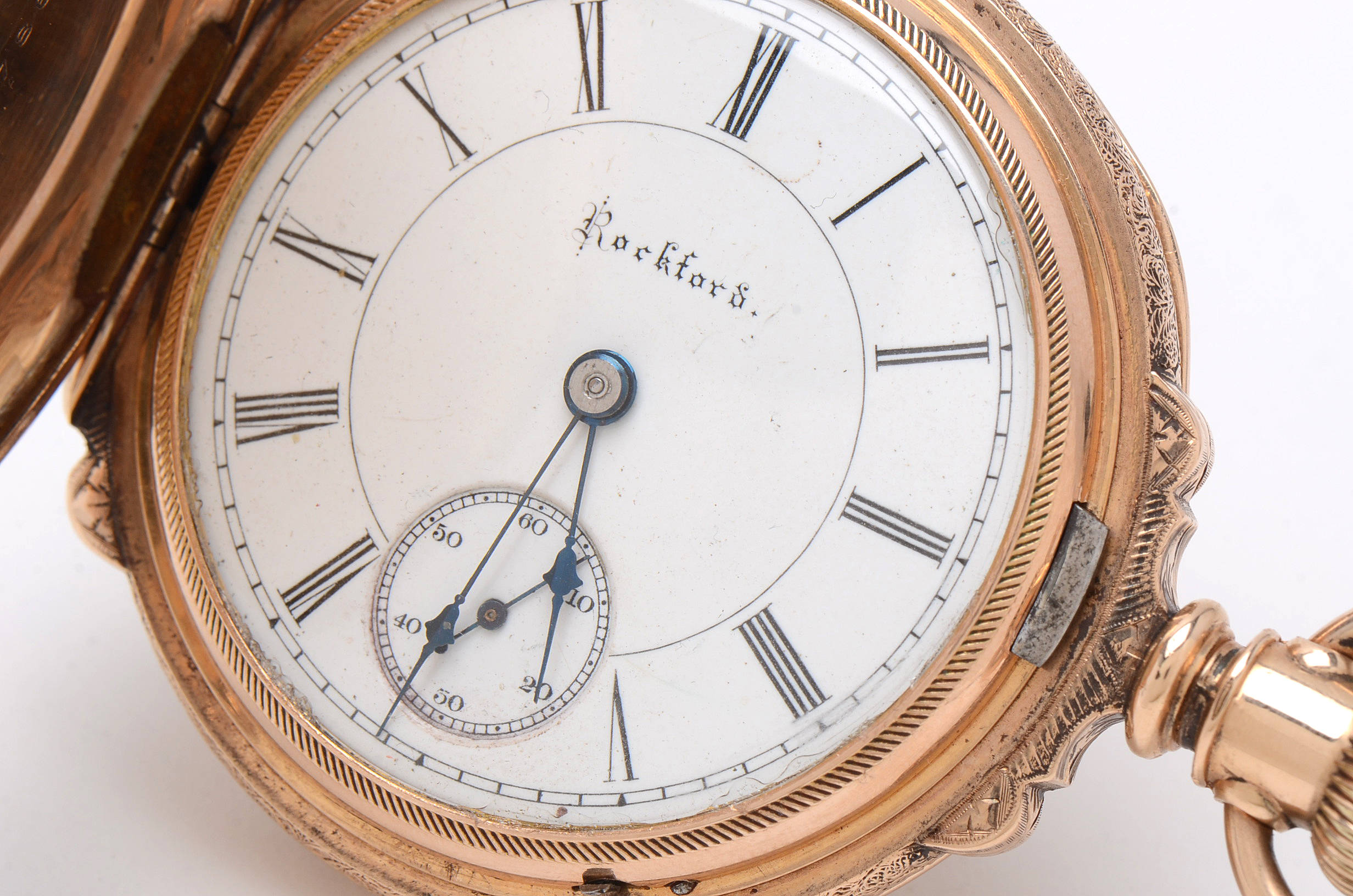 Antique Rockford Gold-Filled Full Hunter Size 18 Pocket Watch