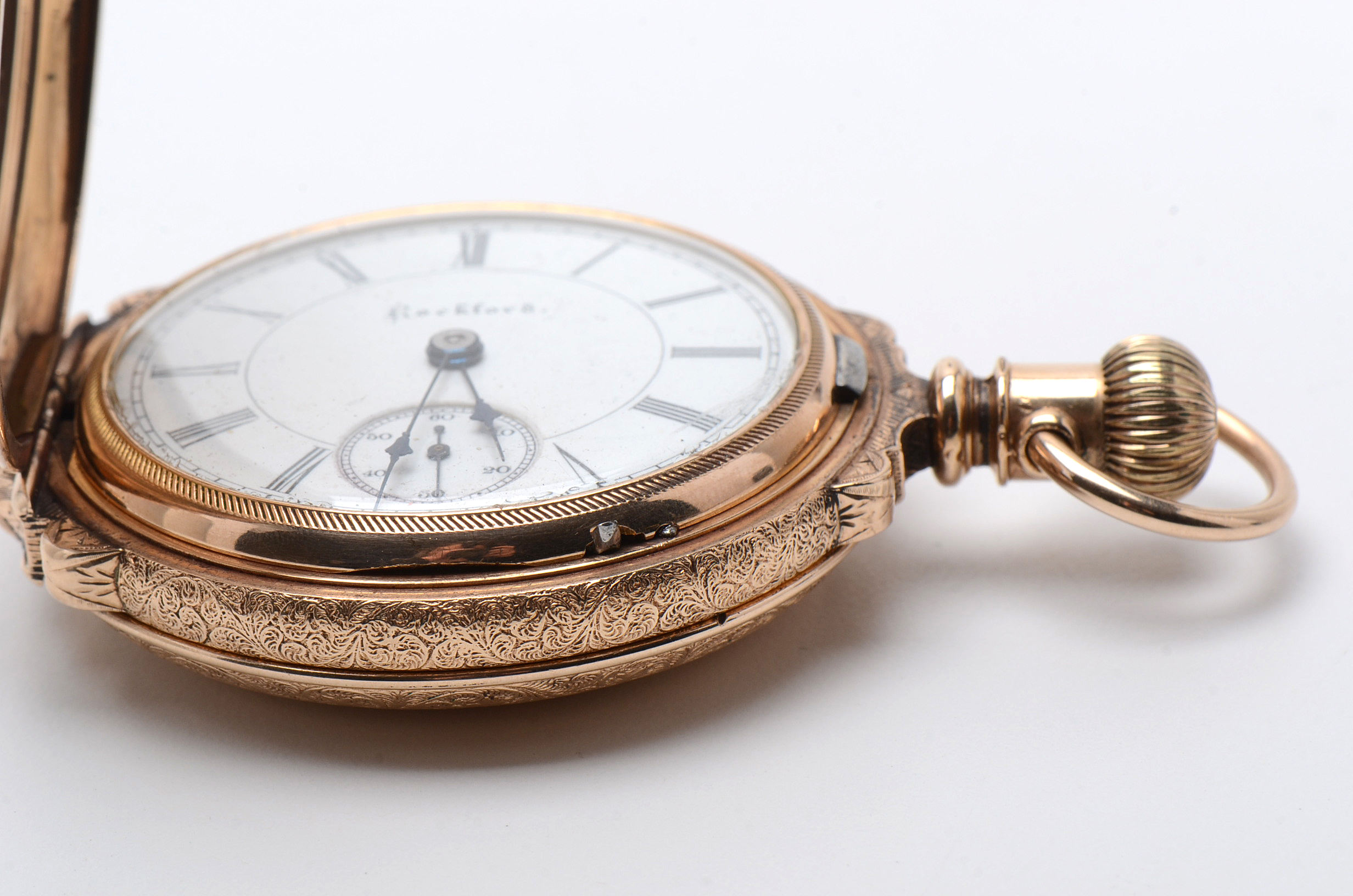 Antique Rockford Gold-Filled Full Hunter Size 18 Pocket Watch