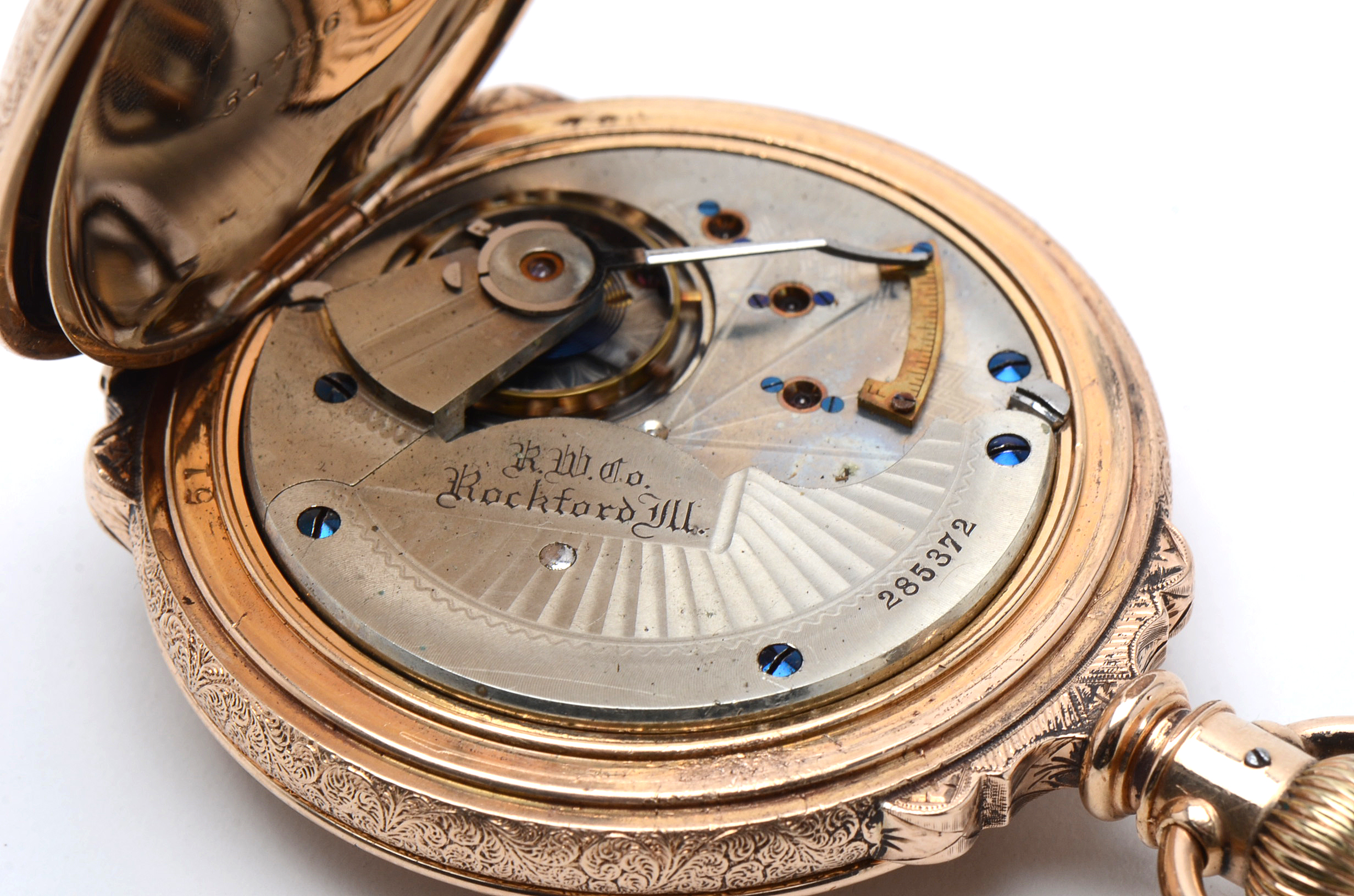 Antique Rockford Gold-Filled Full Hunter Size 18 Pocket Watch