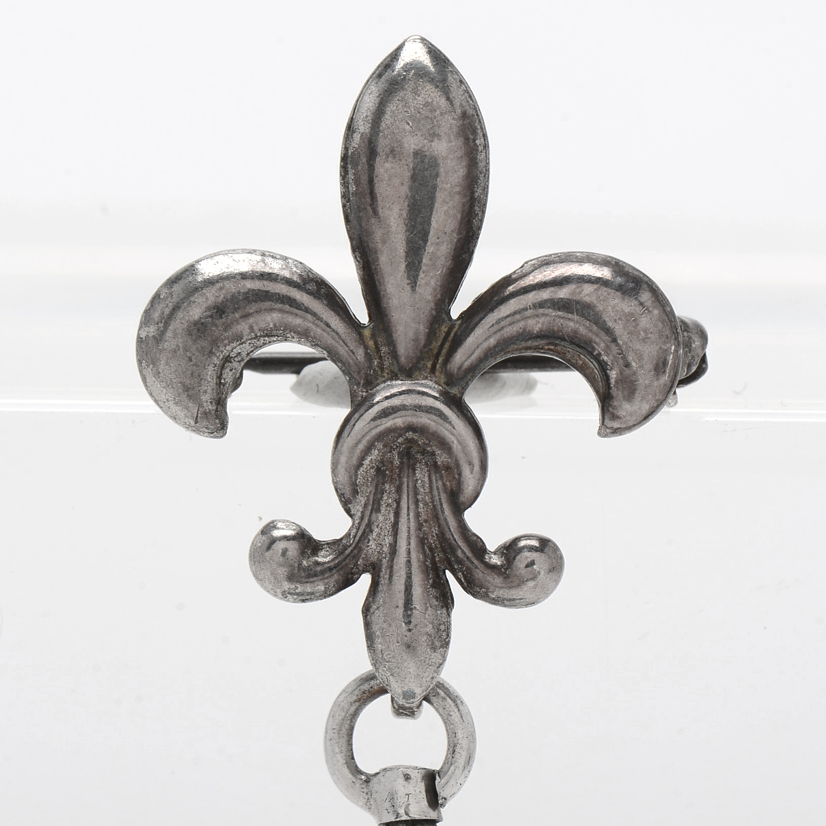 Early 20th Century Goering Swiss Sterling Silver Guilloche Enamel Pin Watch