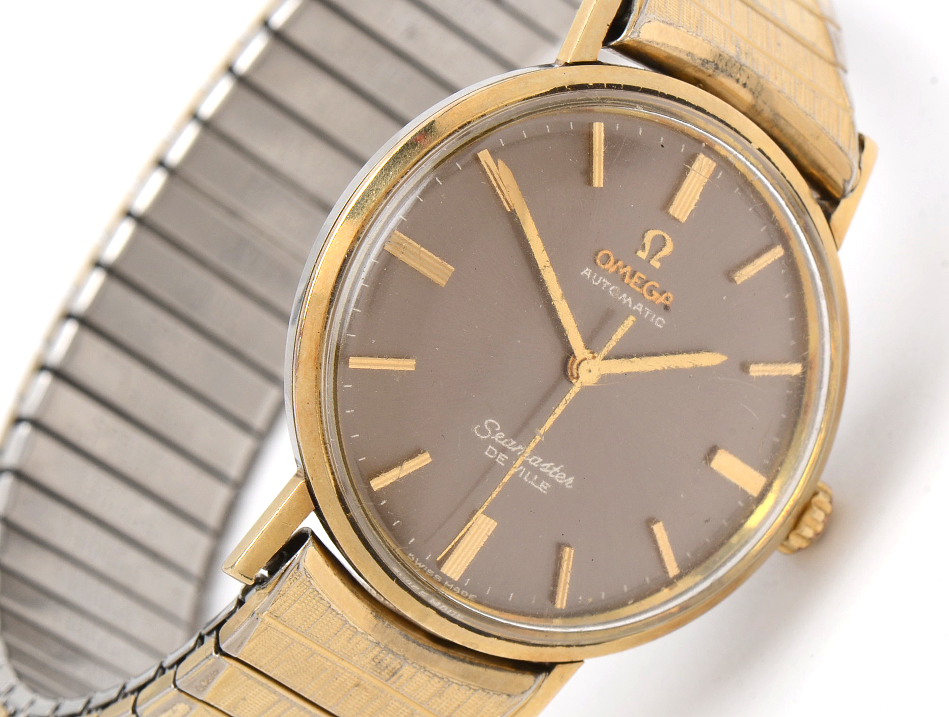 Vintage Omega 14K Yellow Gold Seamaster De Ville Automatic Watch