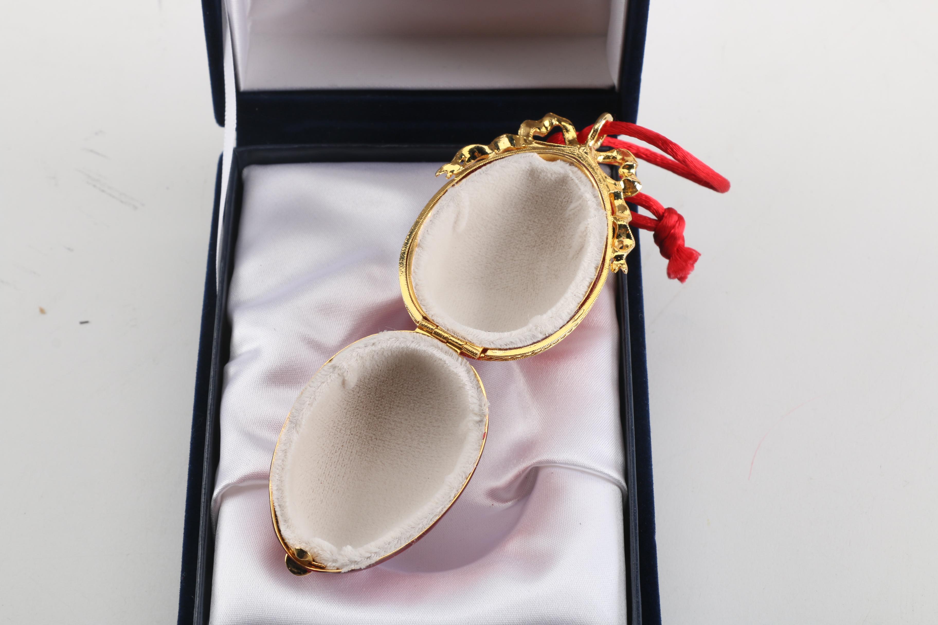 Fabergé Egg Ornament and Plate