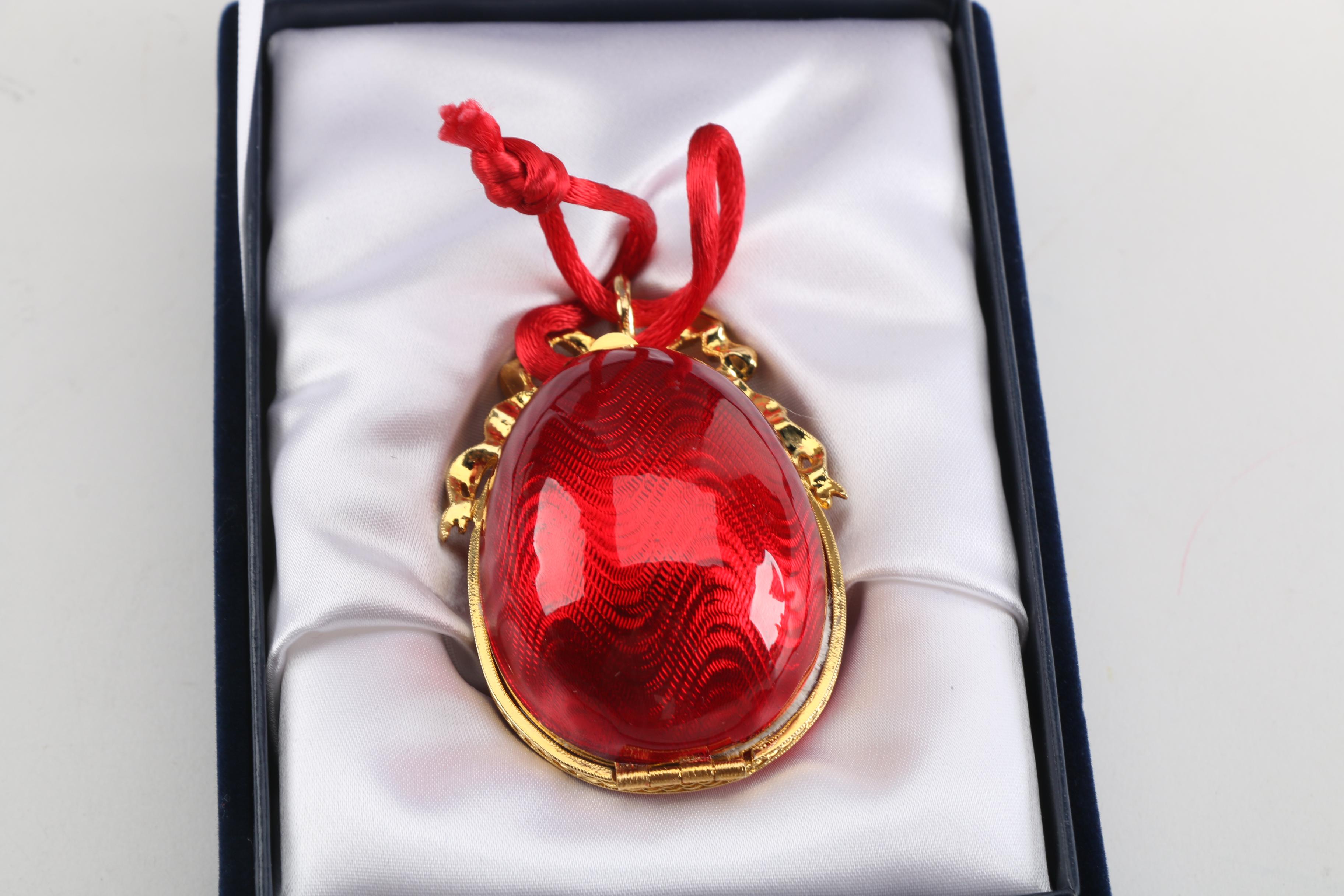 Fabergé Egg Ornament and Plate