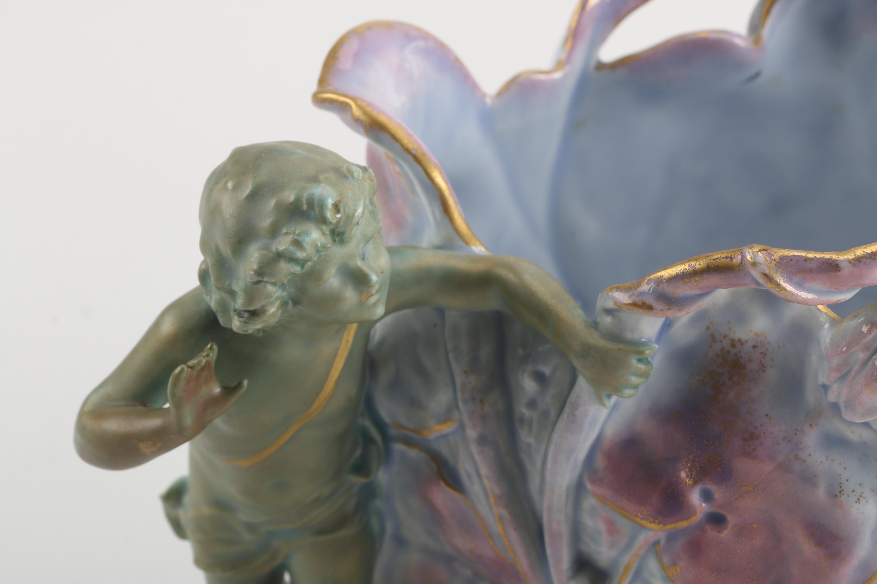 Ernst Wahliss Turn Wien Austria Bowl with Nymphs