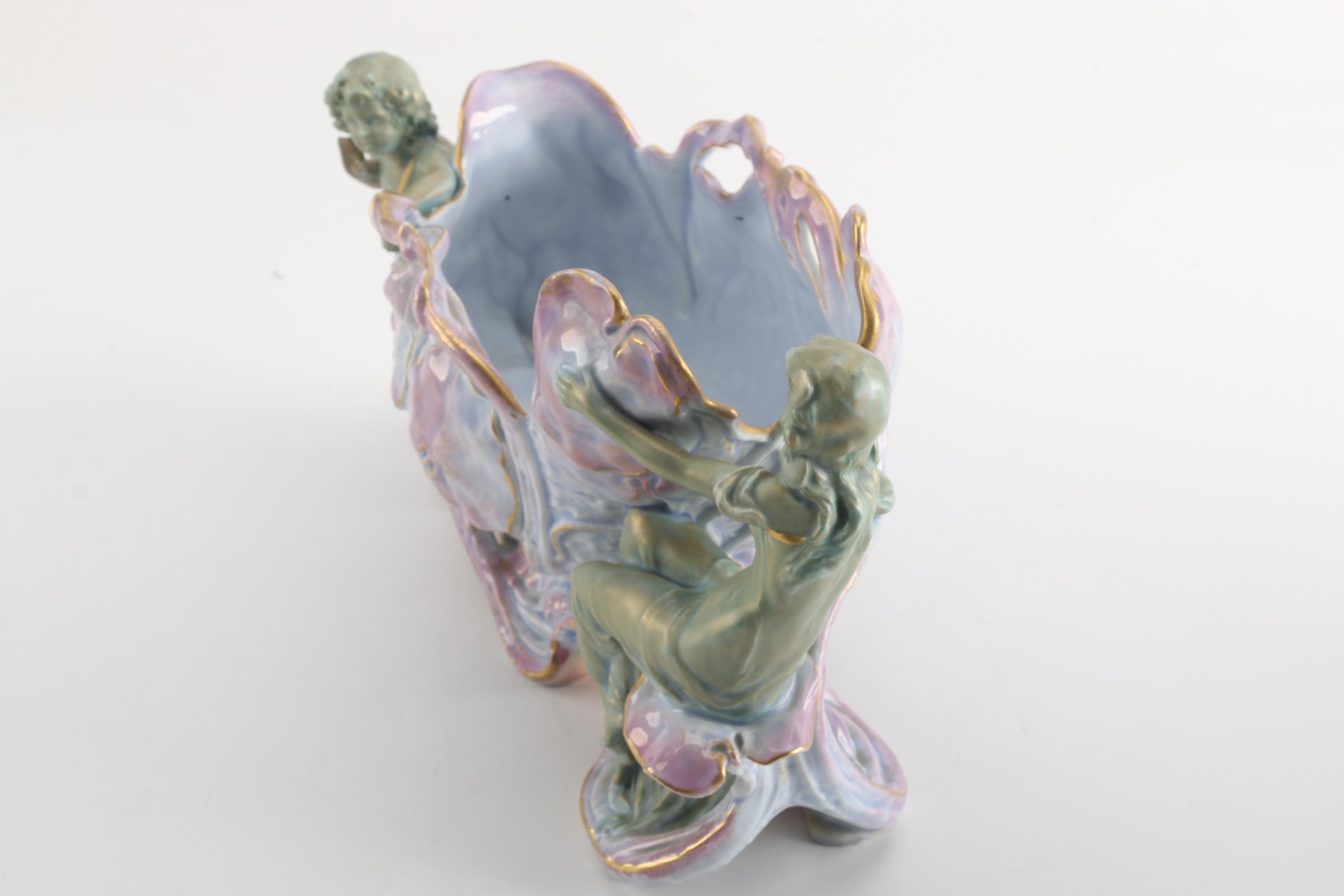 Ernst Wahliss Turn Wien Austria Bowl with Nymphs