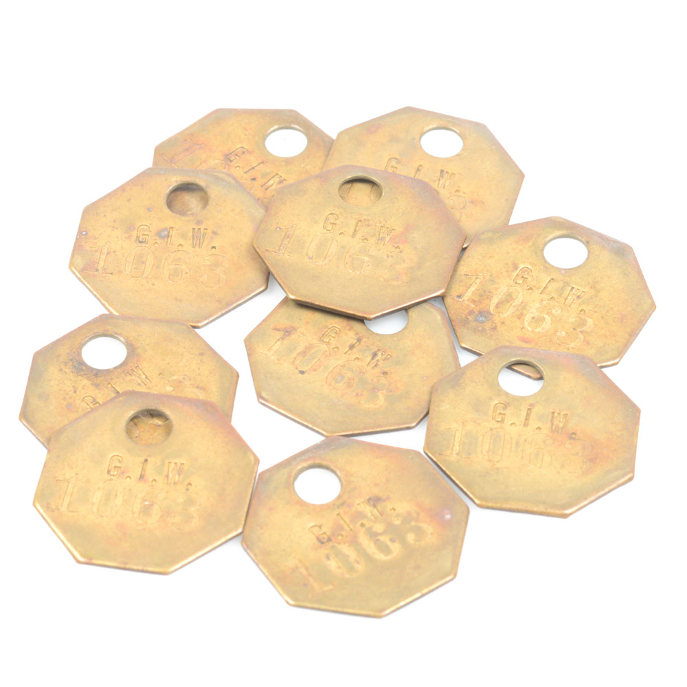 Vintage Brass Hang Tags