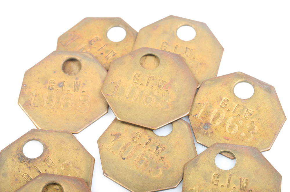 Vintage Brass Hang Tags