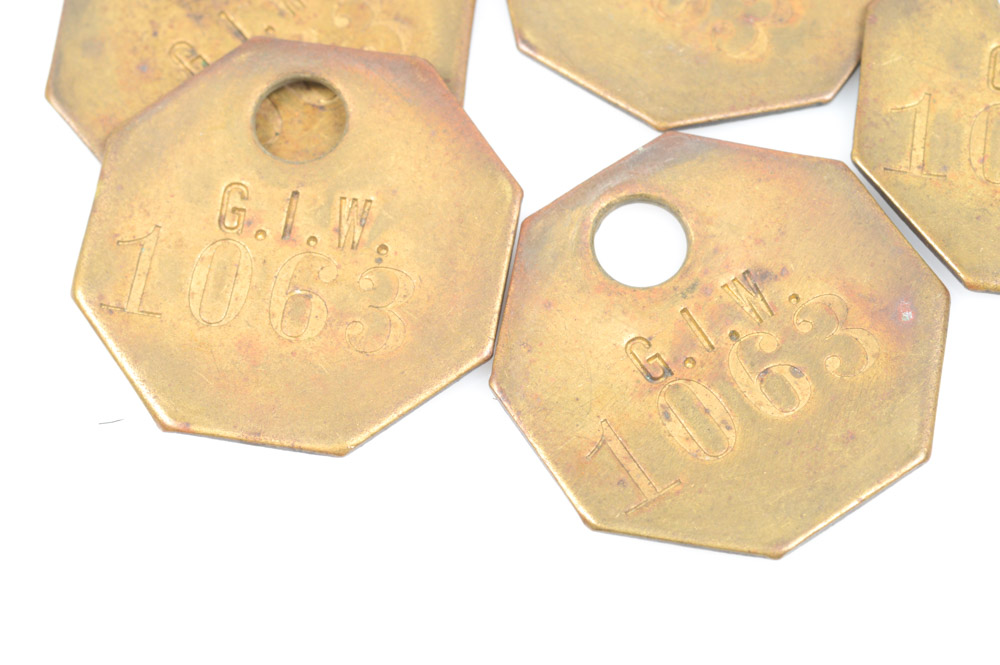 Vintage Brass Hang Tags