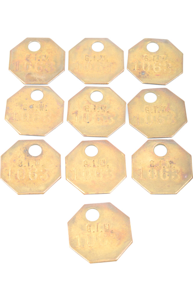 Vintage Brass Hang Tags