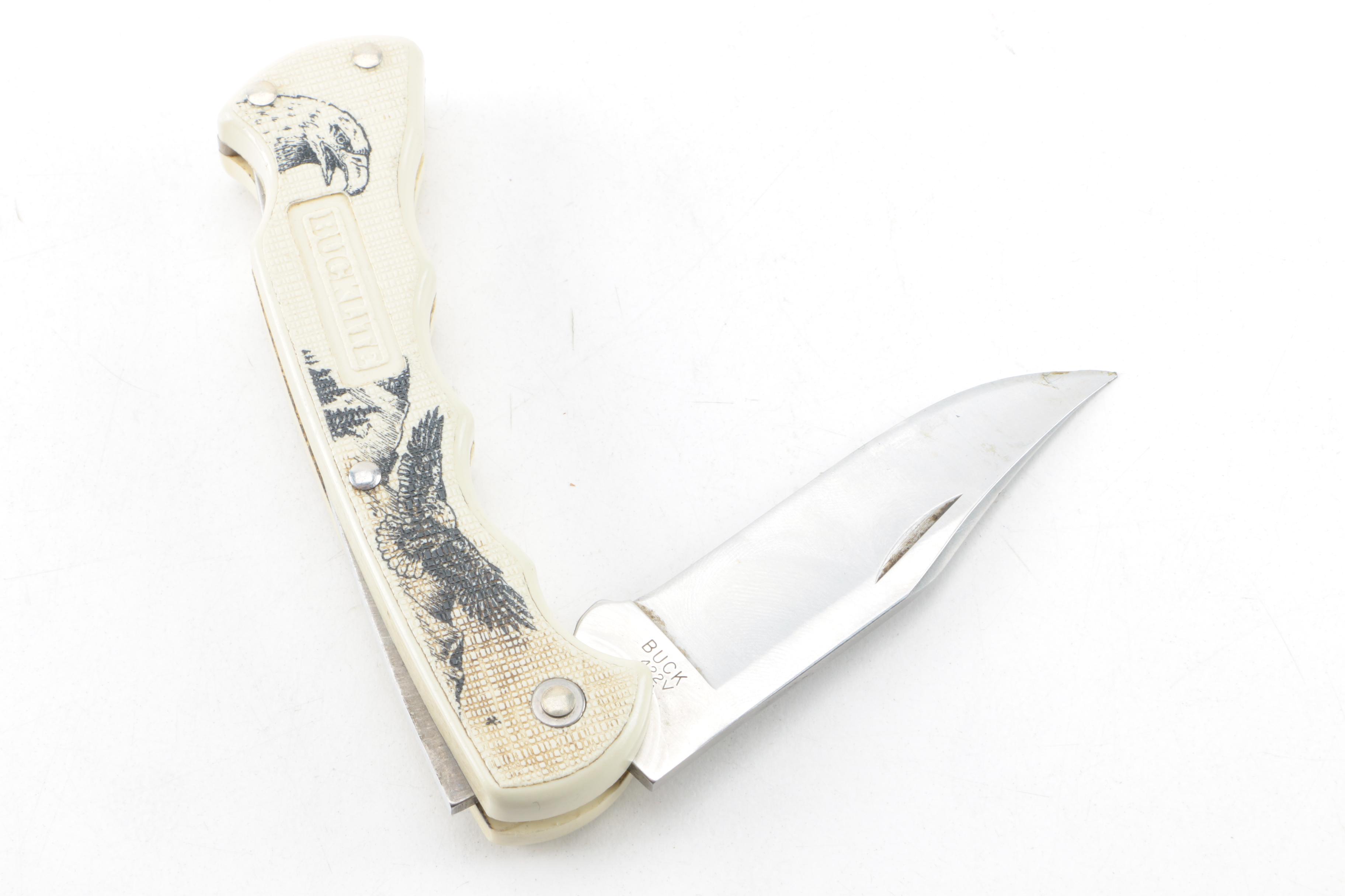 Buck 119 Hunting Knife and 422V Folding Knife