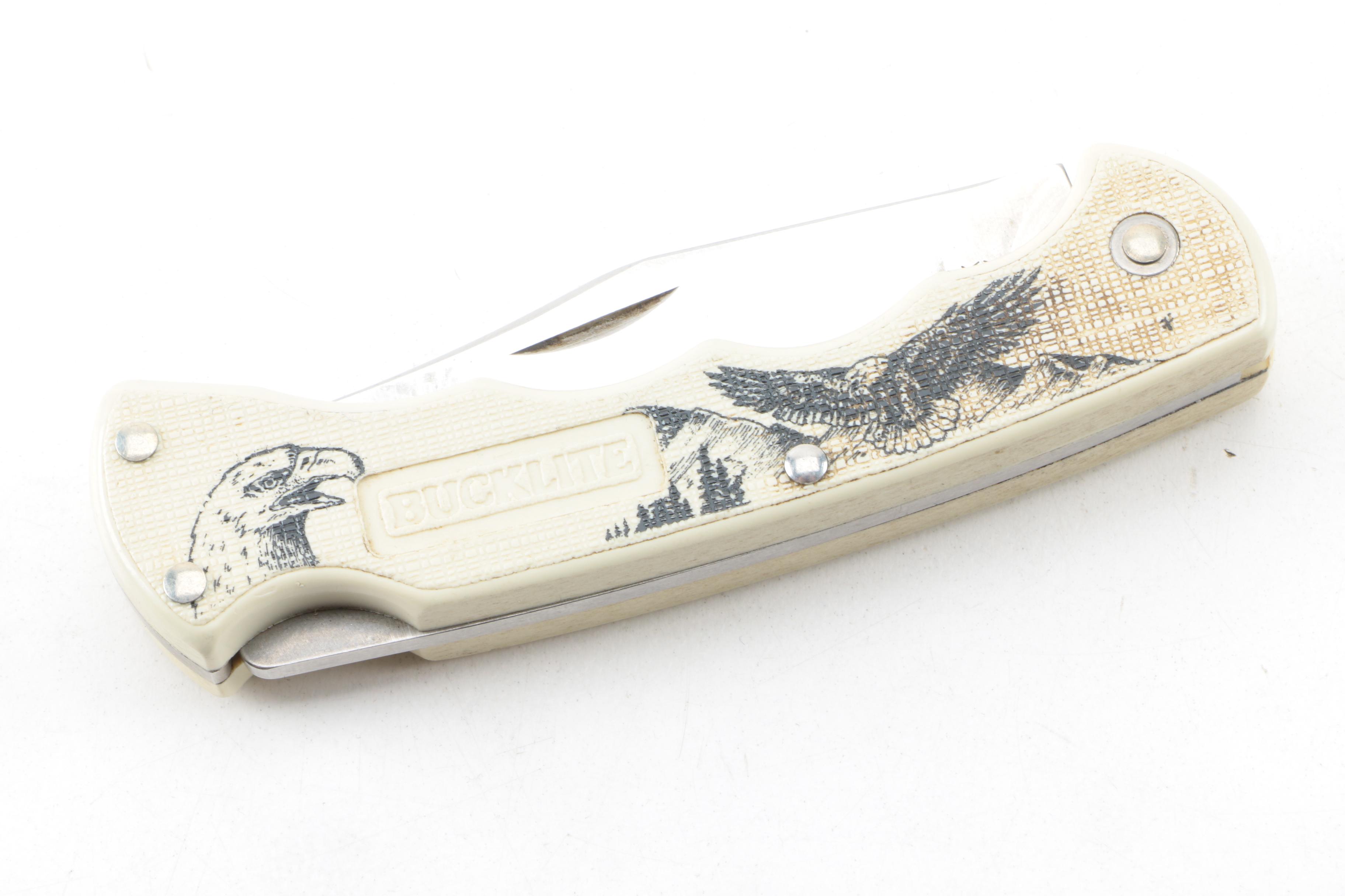 Buck 119 Hunting Knife and 422V Folding Knife