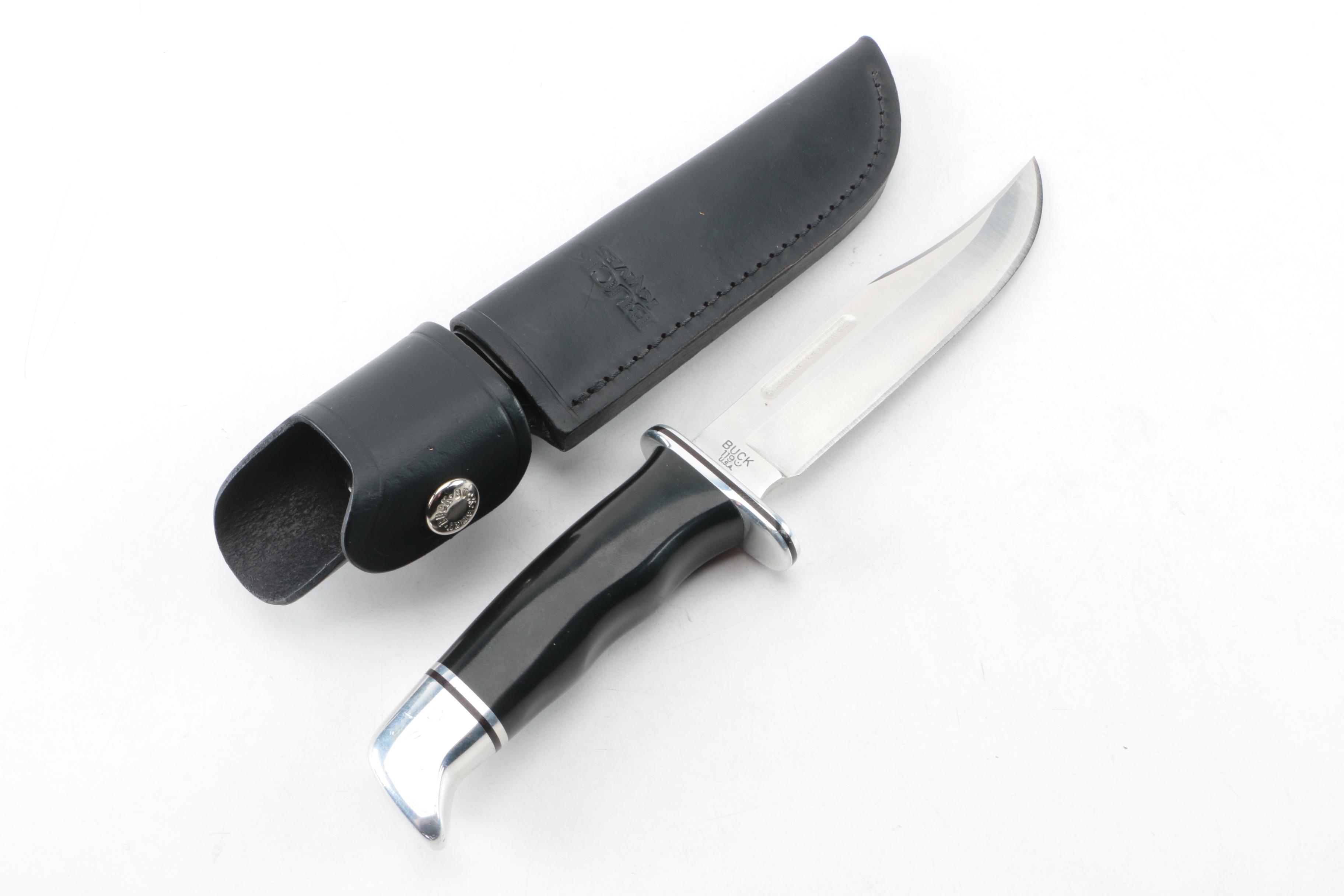 Buck 119 Hunting Knife and 422V Folding Knife