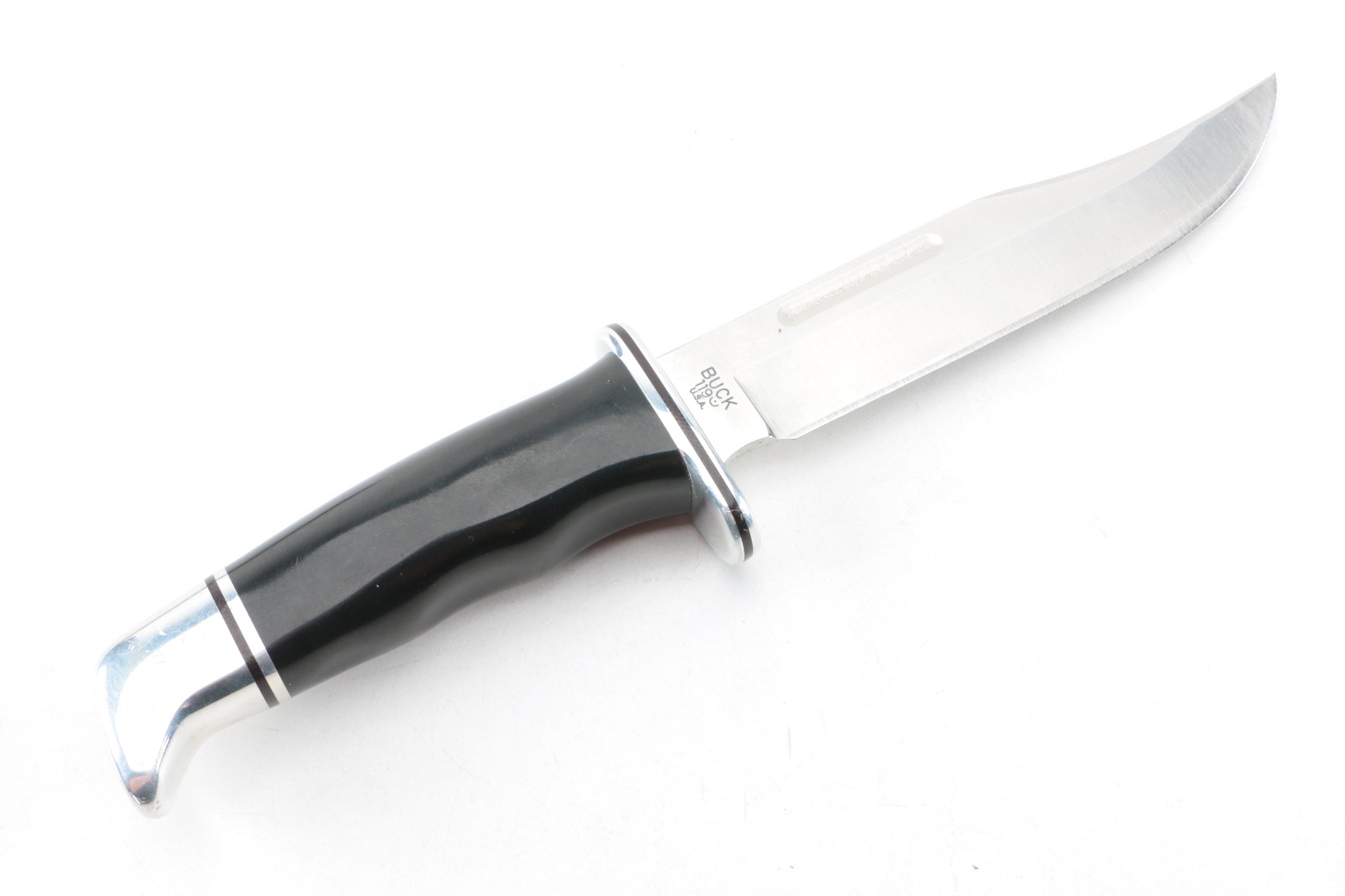 Buck 119 Hunting Knife and 422V Folding Knife