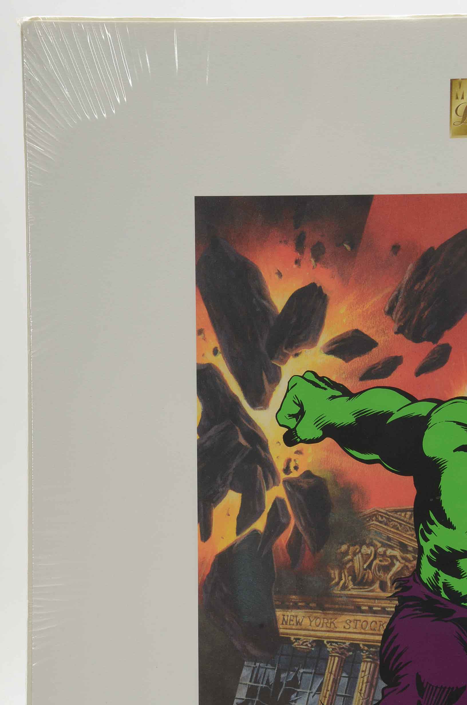 Stan Lee Signed Offsett Lithograph/Serigraph Print 'The Incredible Hulk'