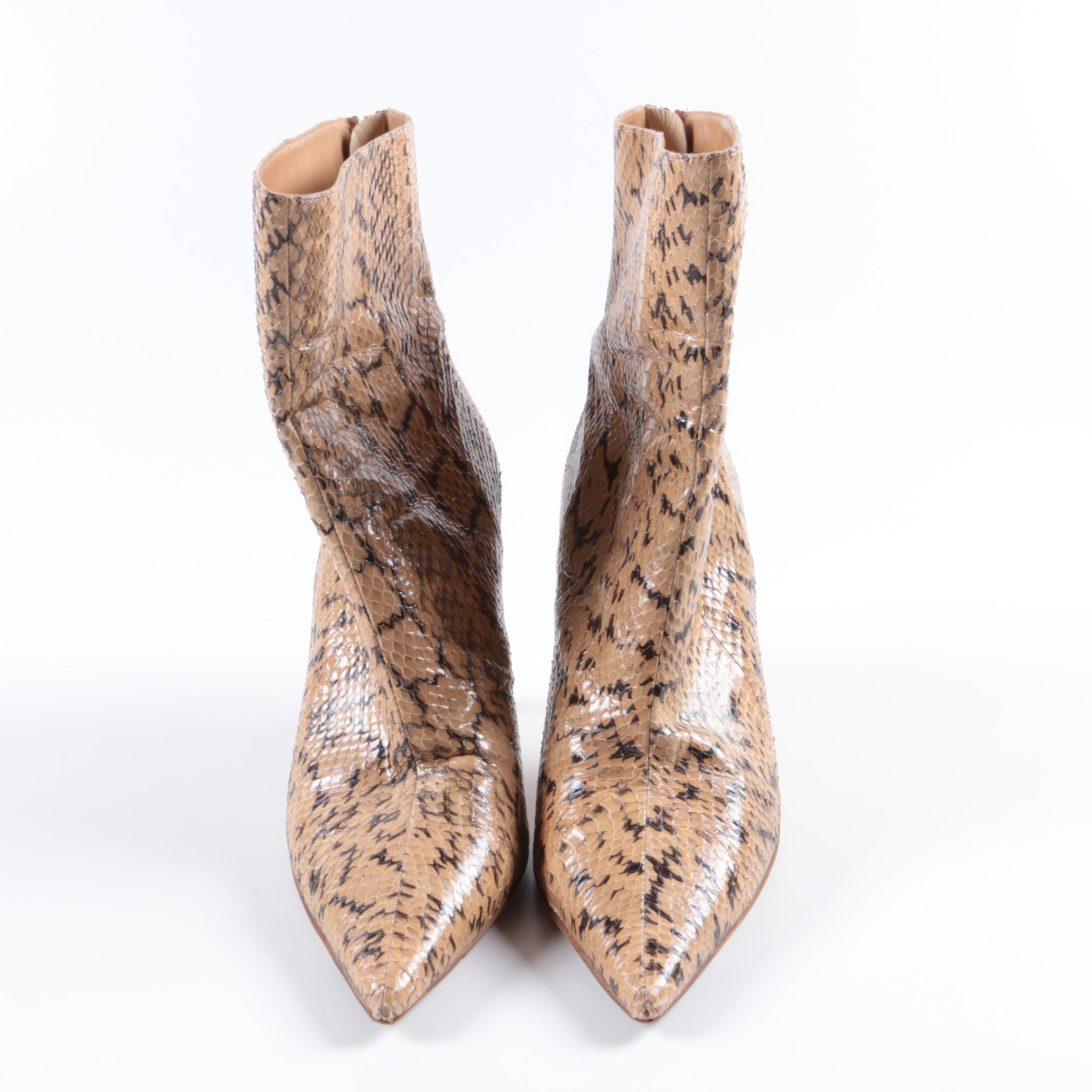 Jimmy Choo Snakeskin Ankle Boots