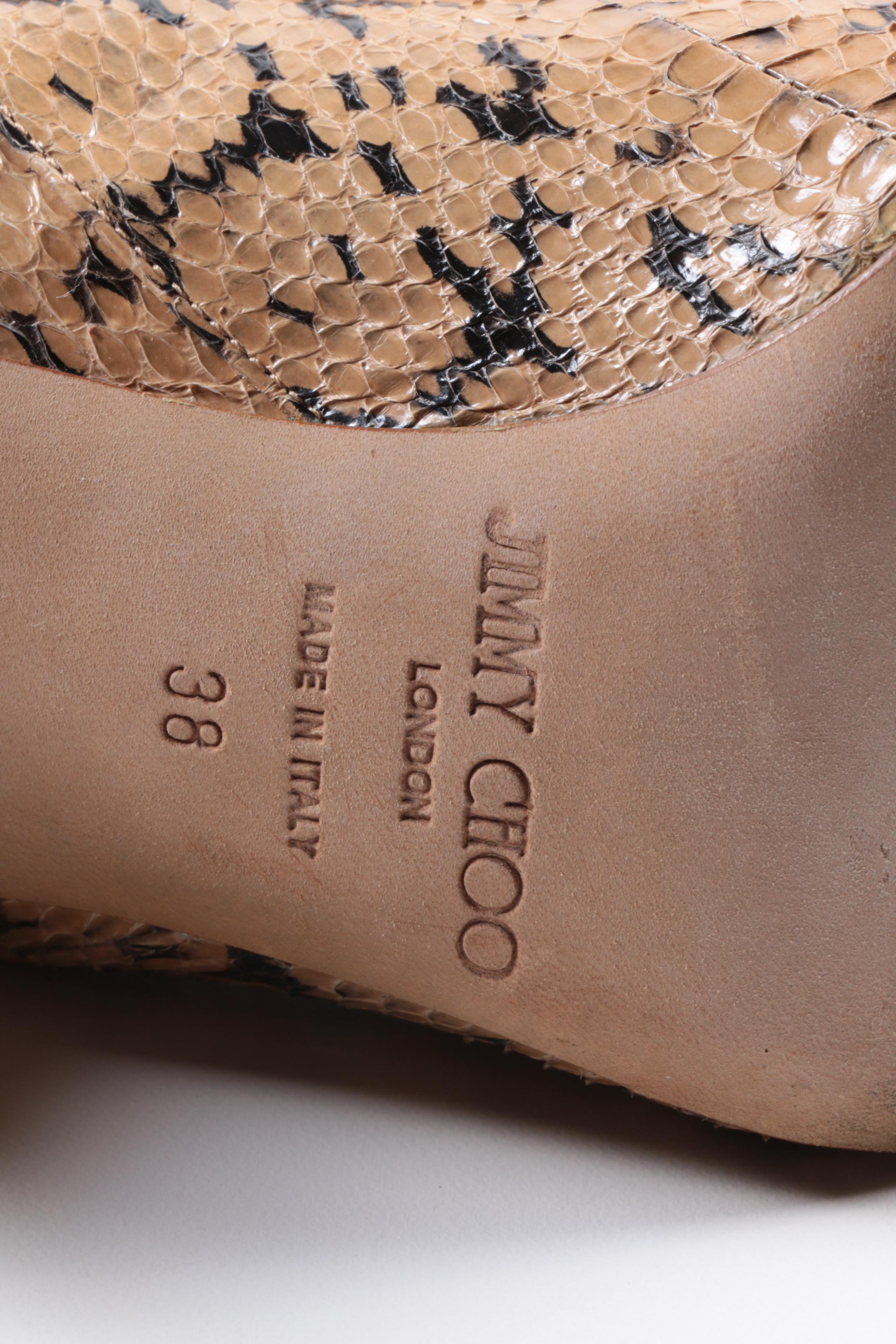 Jimmy Choo Snakeskin Ankle Boots