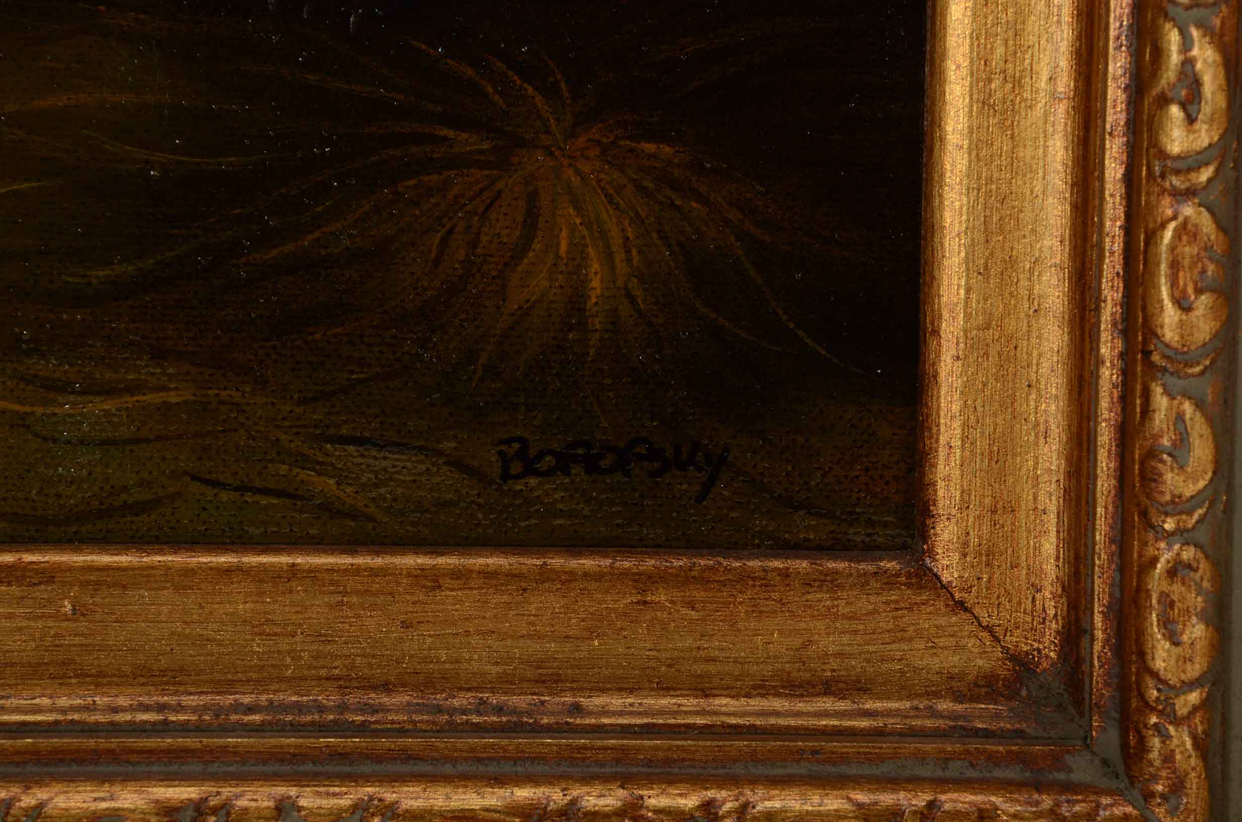 Borofsky Oil on Canvas Painting of a Rabbit