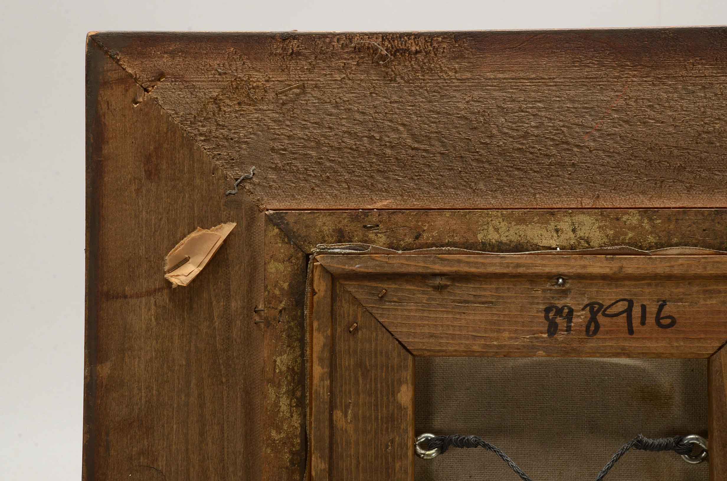 Borofsky Oil on Canvas Painting of a Rabbit