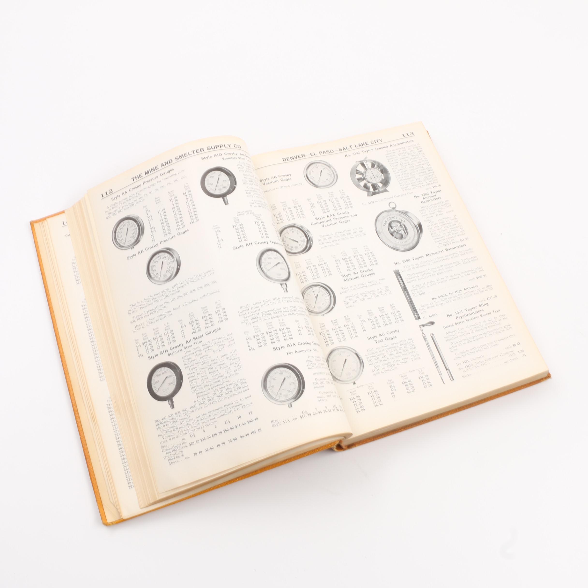 Vintage Mine and Smelter Supply Company Machinery & Supplies Catalog No. 92