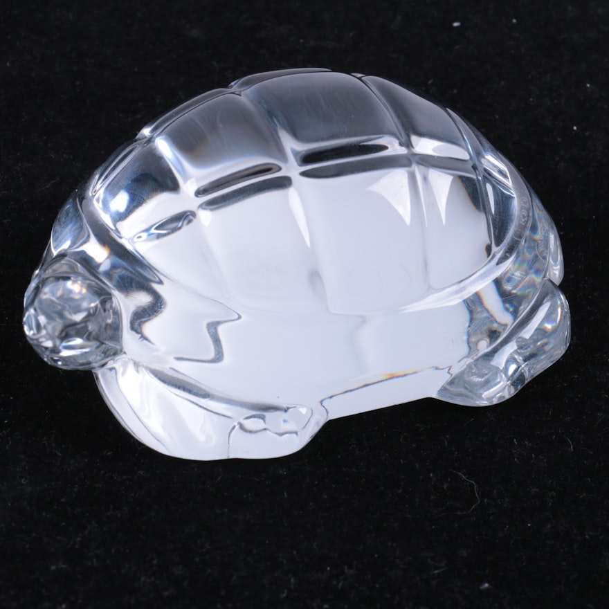 Baccarat Crystal Turtle Figurine