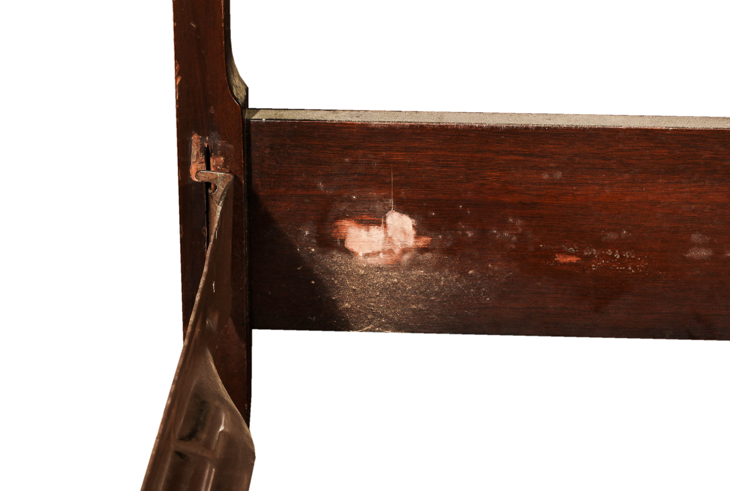 Mahogany Hepplewhite Style Bed Frame and Nightstand