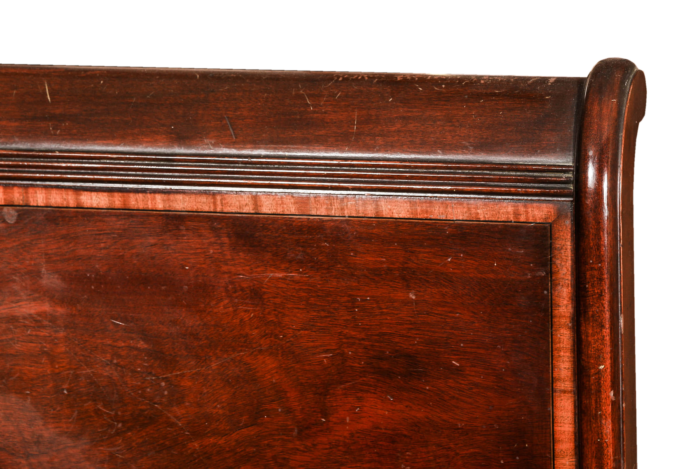 Mahogany Hepplewhite Style Bed Frame and Nightstand