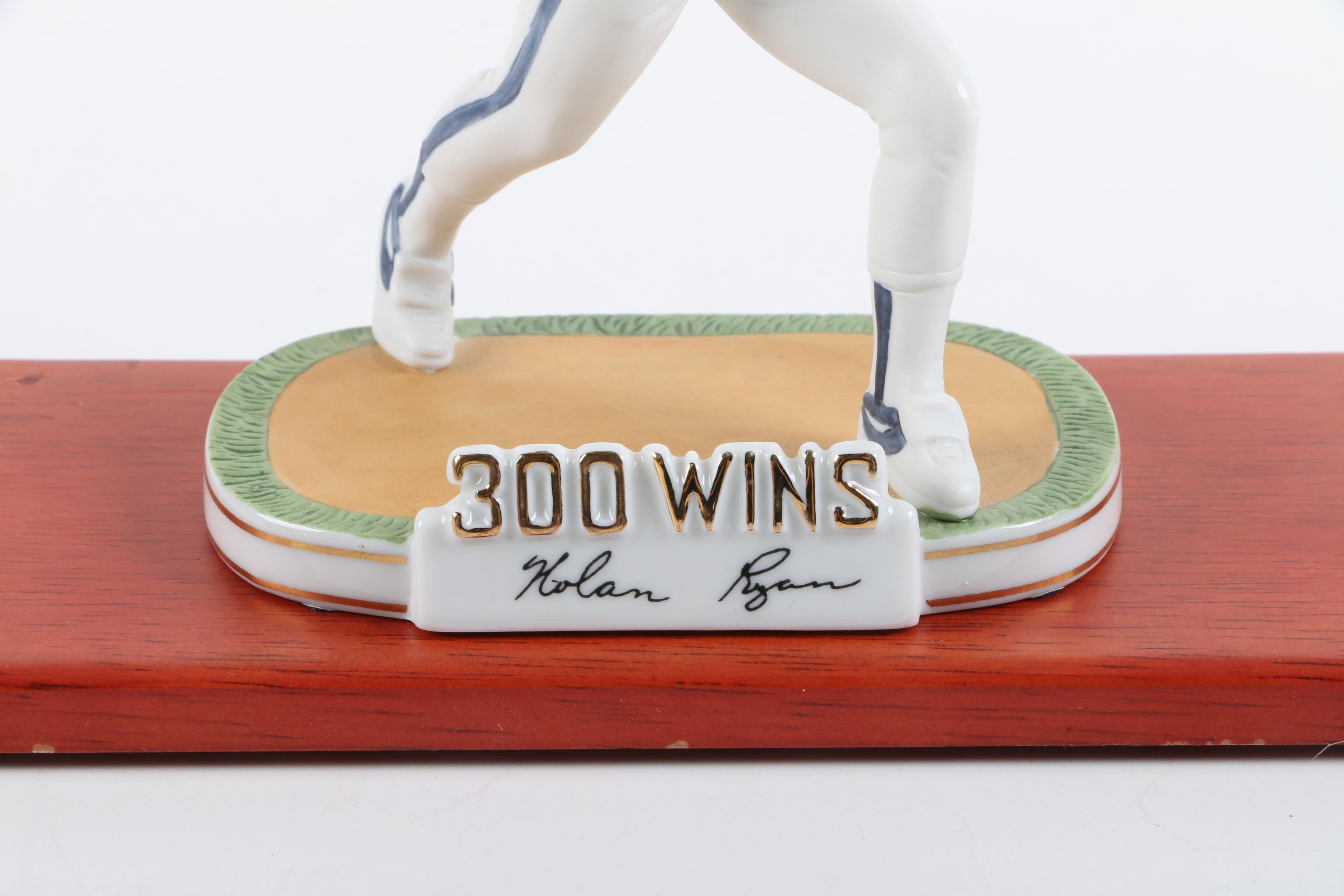 Limited Edition Nolan Ryan "300 Wins" Figurine COA