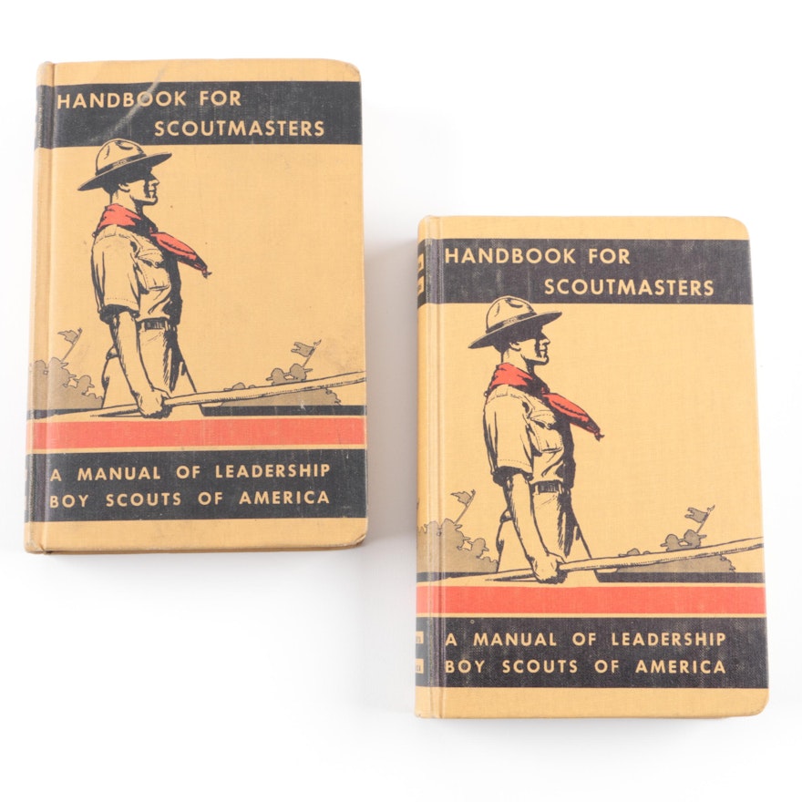 Vintage Two-Volumes "Handbook for Scoutmasters"