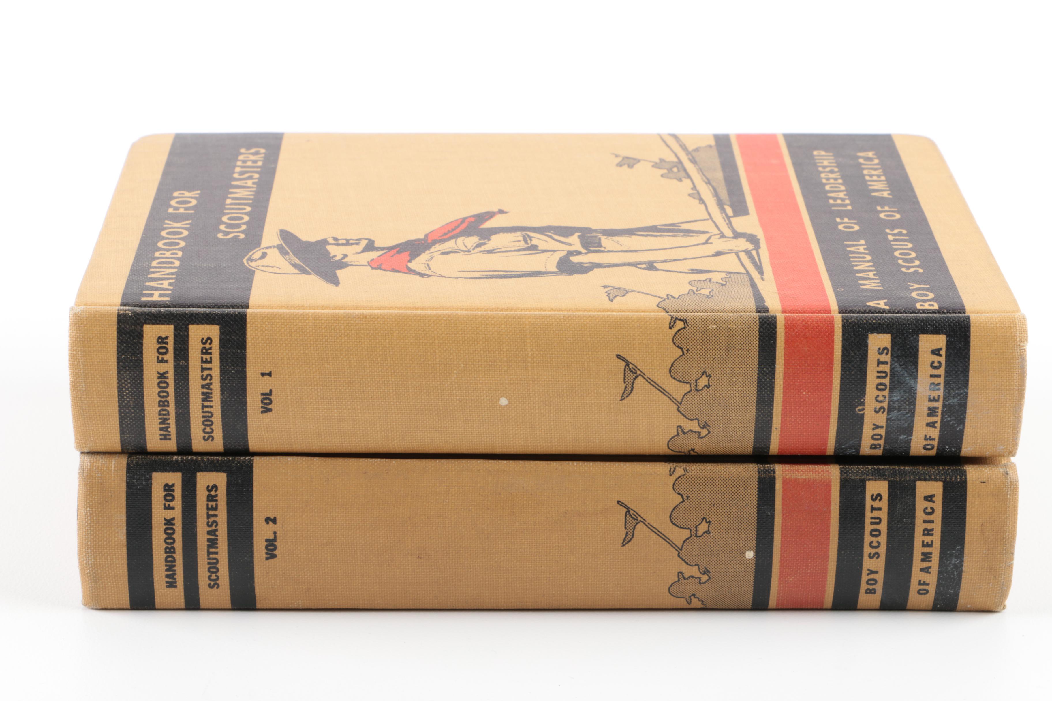Vintage Two-Volumes "Handbook for Scoutmasters"