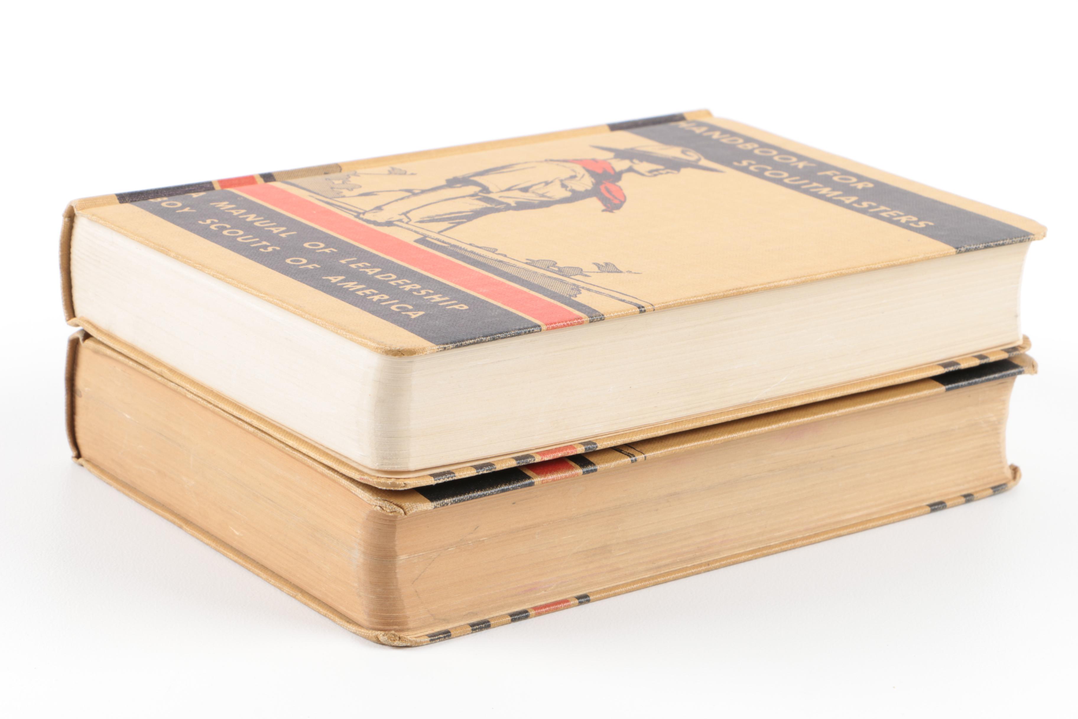 Vintage Two-Volumes "Handbook for Scoutmasters"