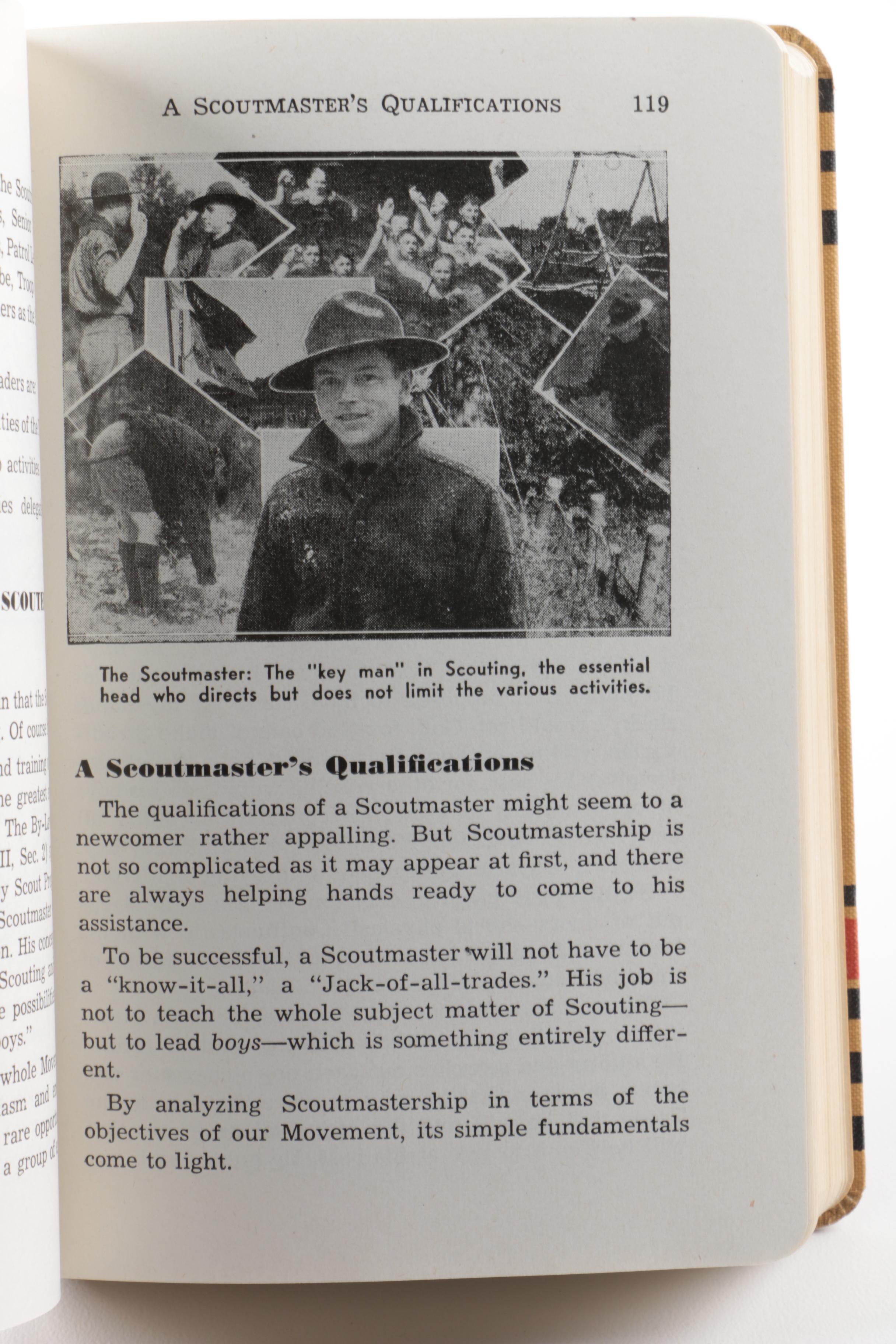 Vintage Two-Volumes "Handbook for Scoutmasters"