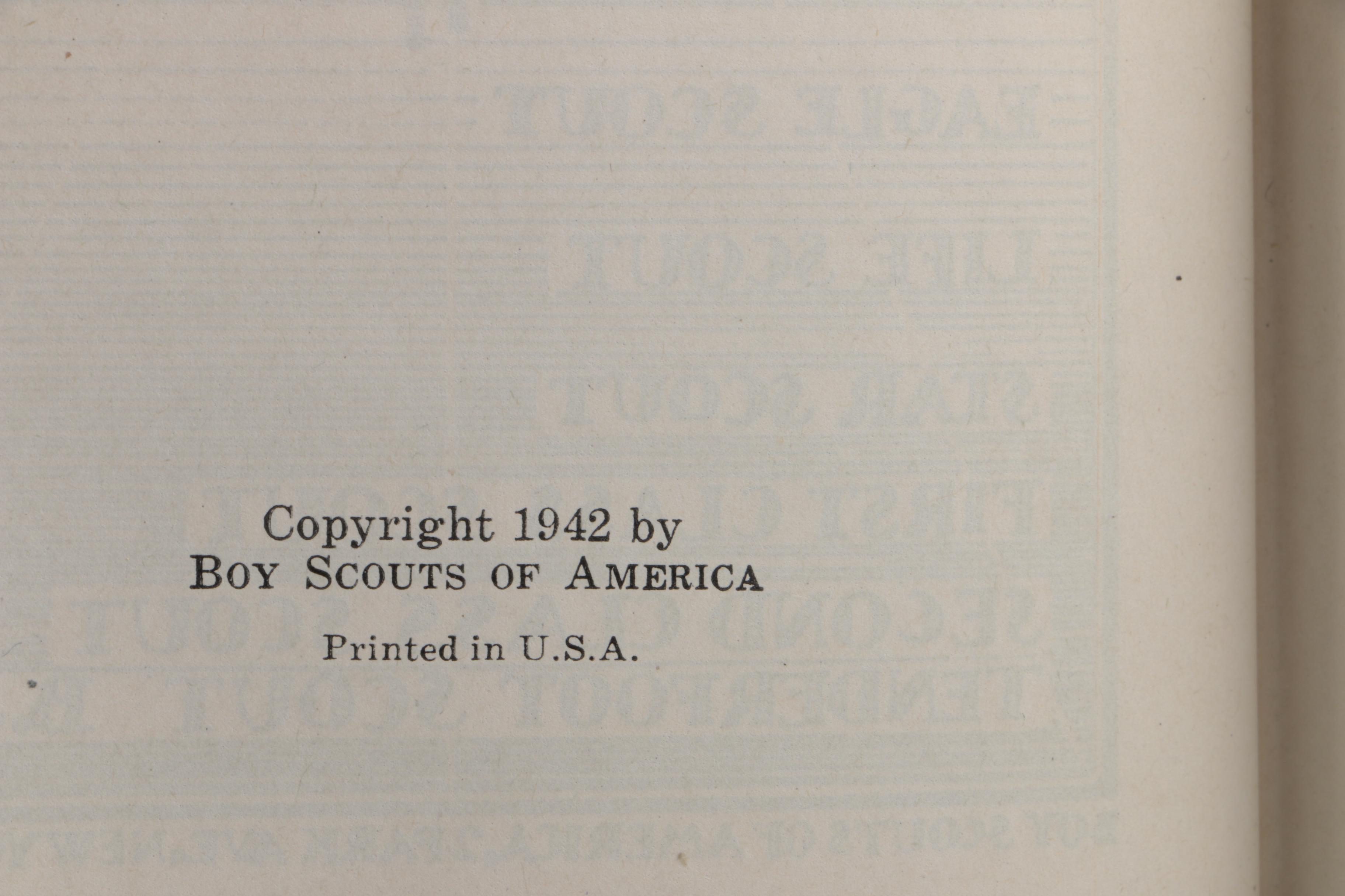 Vintage Two-Volumes "Handbook for Scoutmasters"
