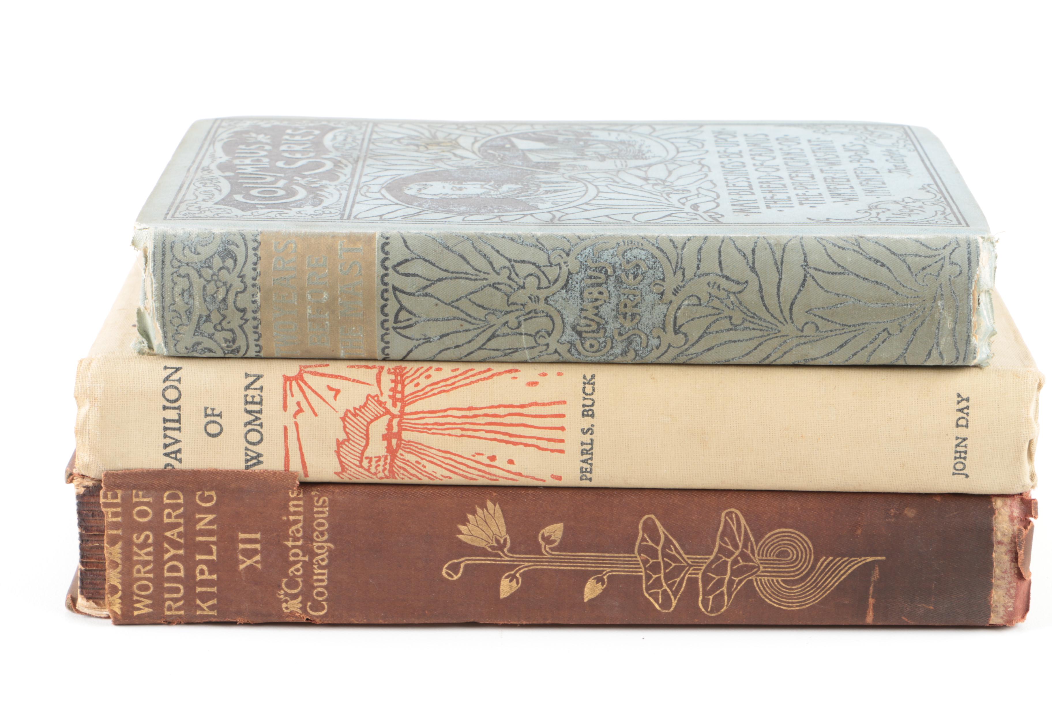 Assorted Hardcover Books including "The Works of Rudyard Kipling"