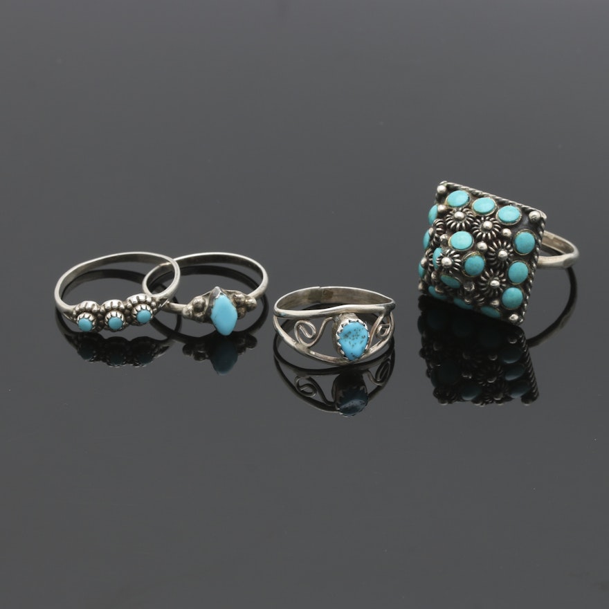 Sterling Silver Turquoise Ring Selection