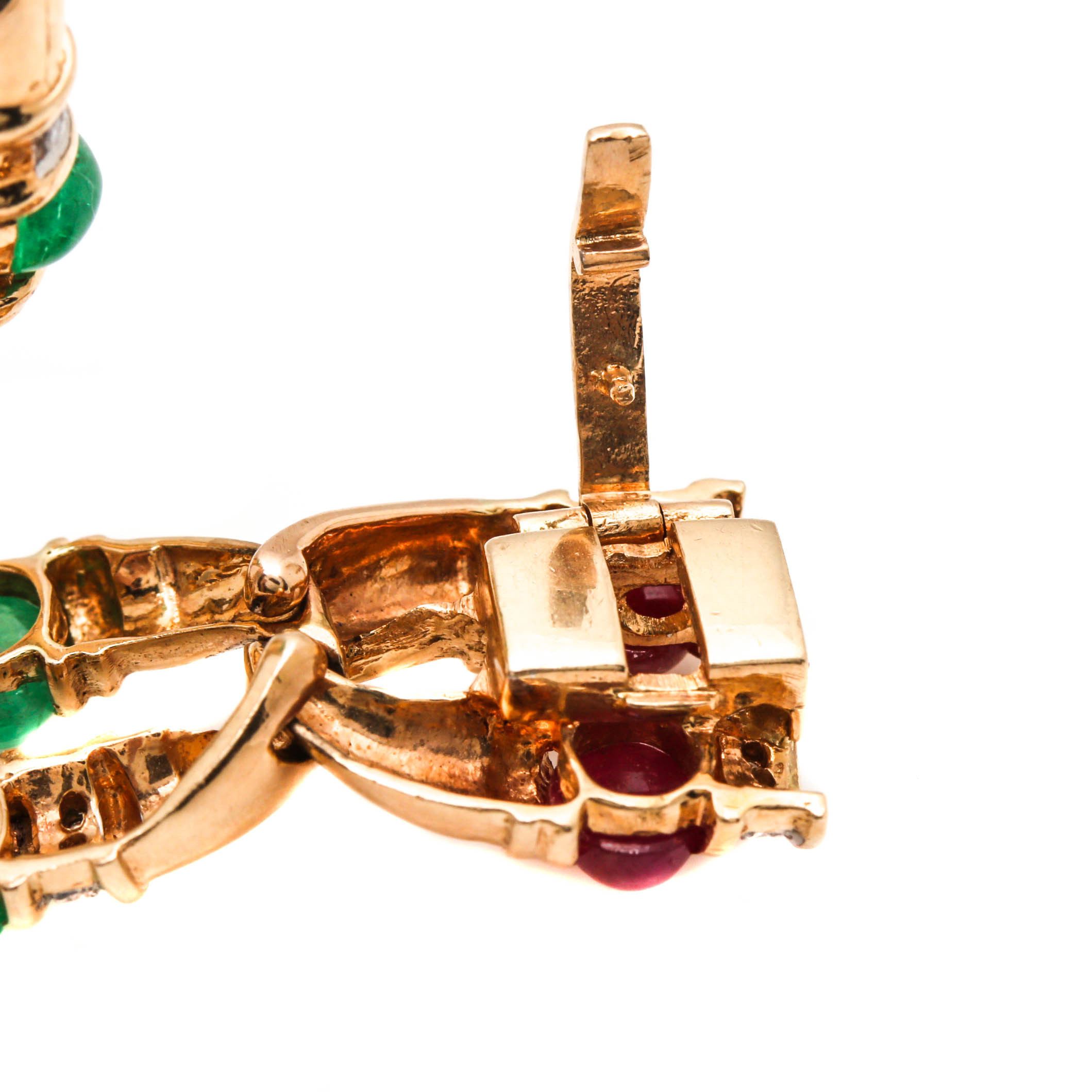 14K Yellow Gold Diamond and Gemstone Bracelet