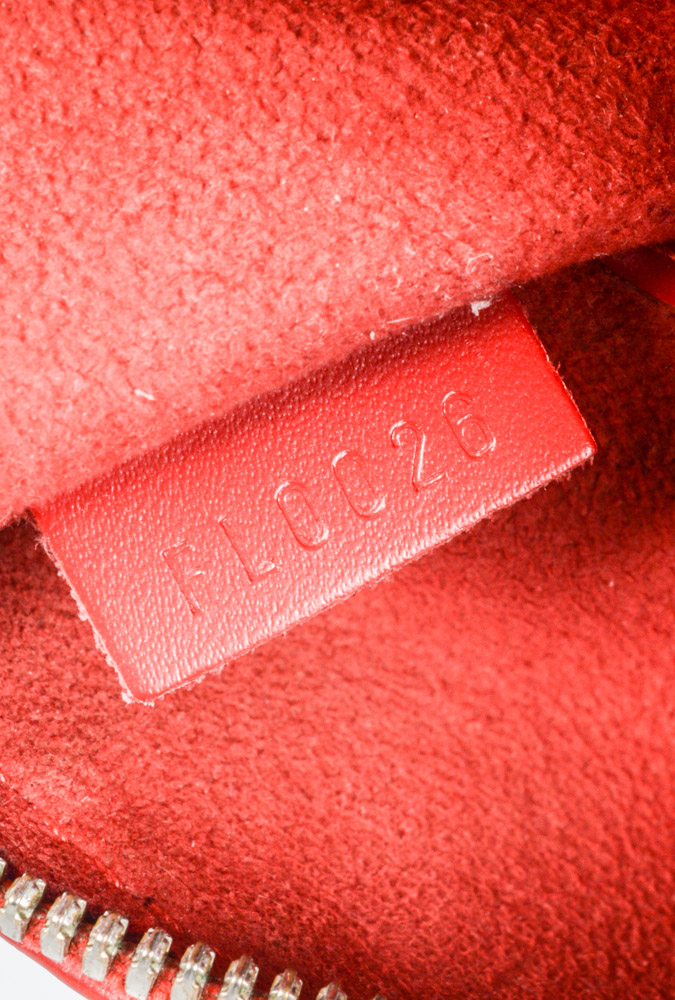 Louis Vuitton Red Epi Alma Handbag