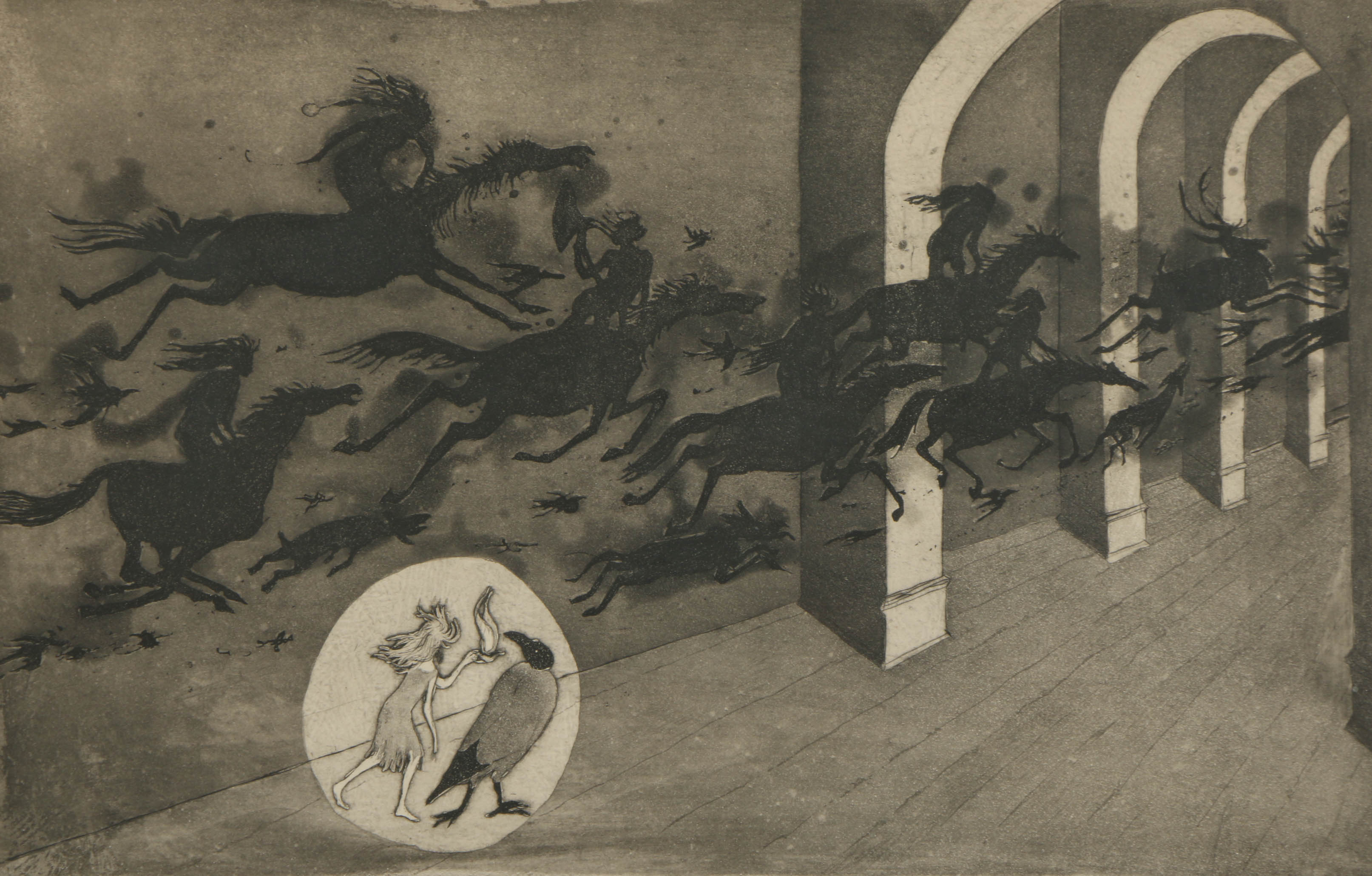 Lars Bo Limited Edition Etching with Aquatint "The Snow Queen"