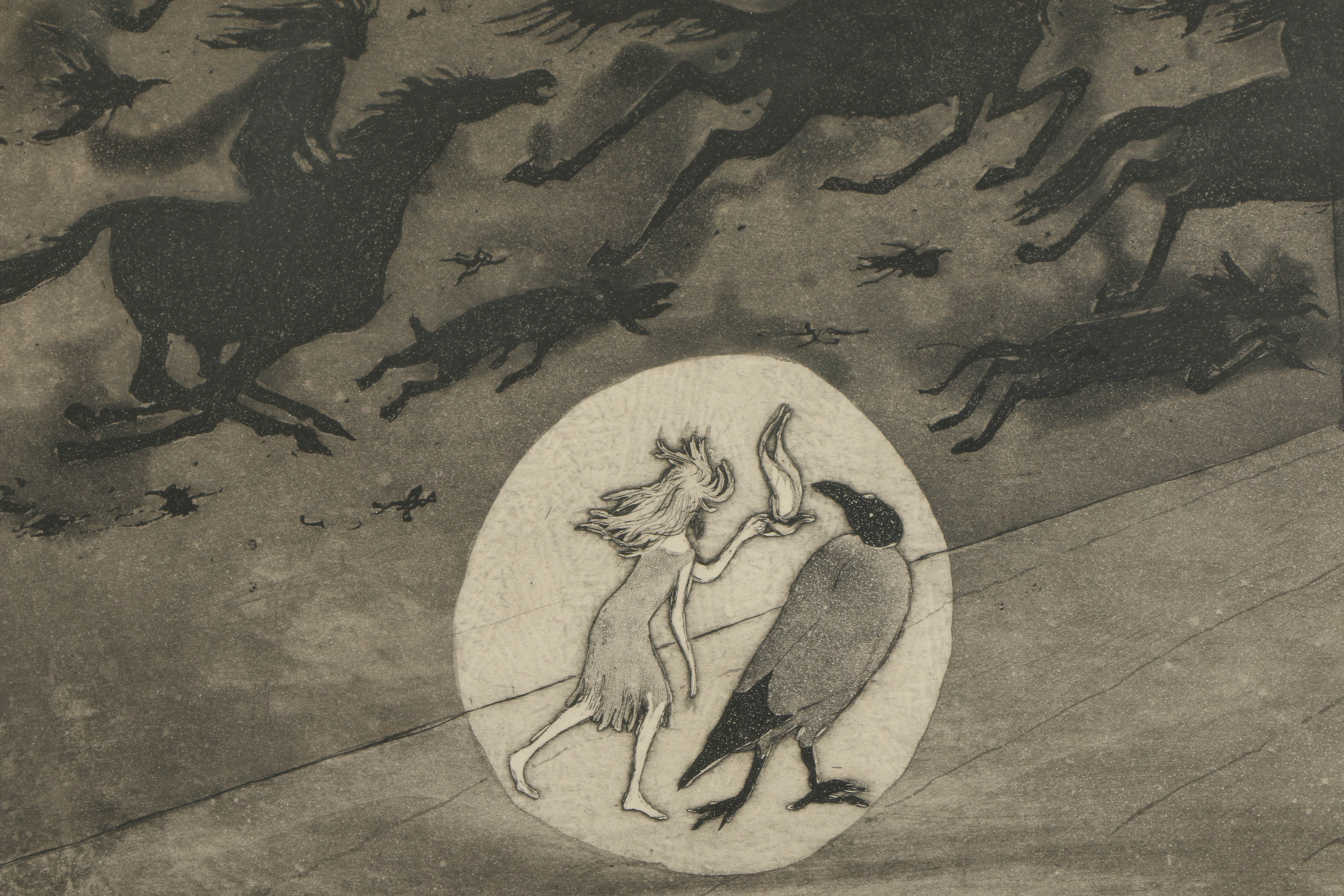 Lars Bo Limited Edition Etching with Aquatint "The Snow Queen"