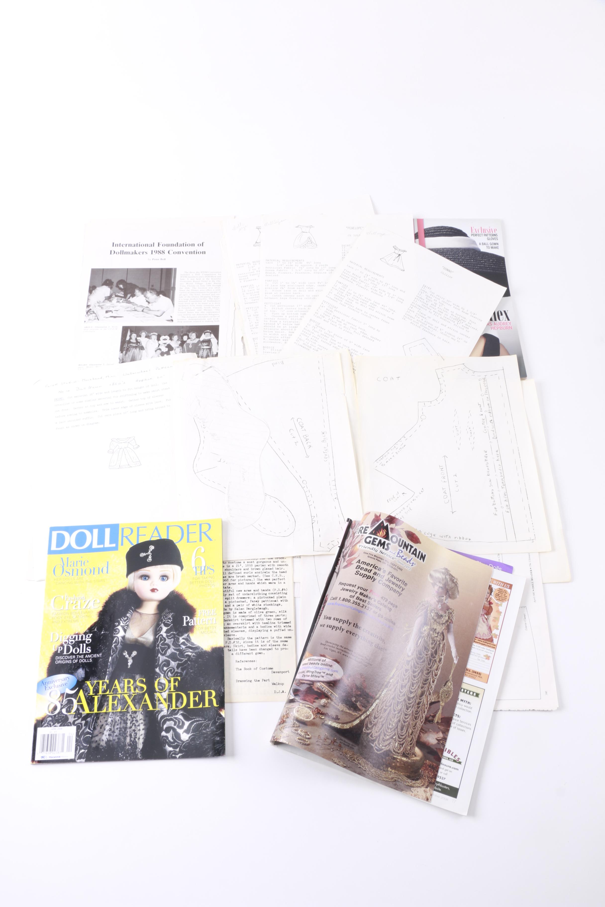 Vintage Doll Pattern Sewing Books