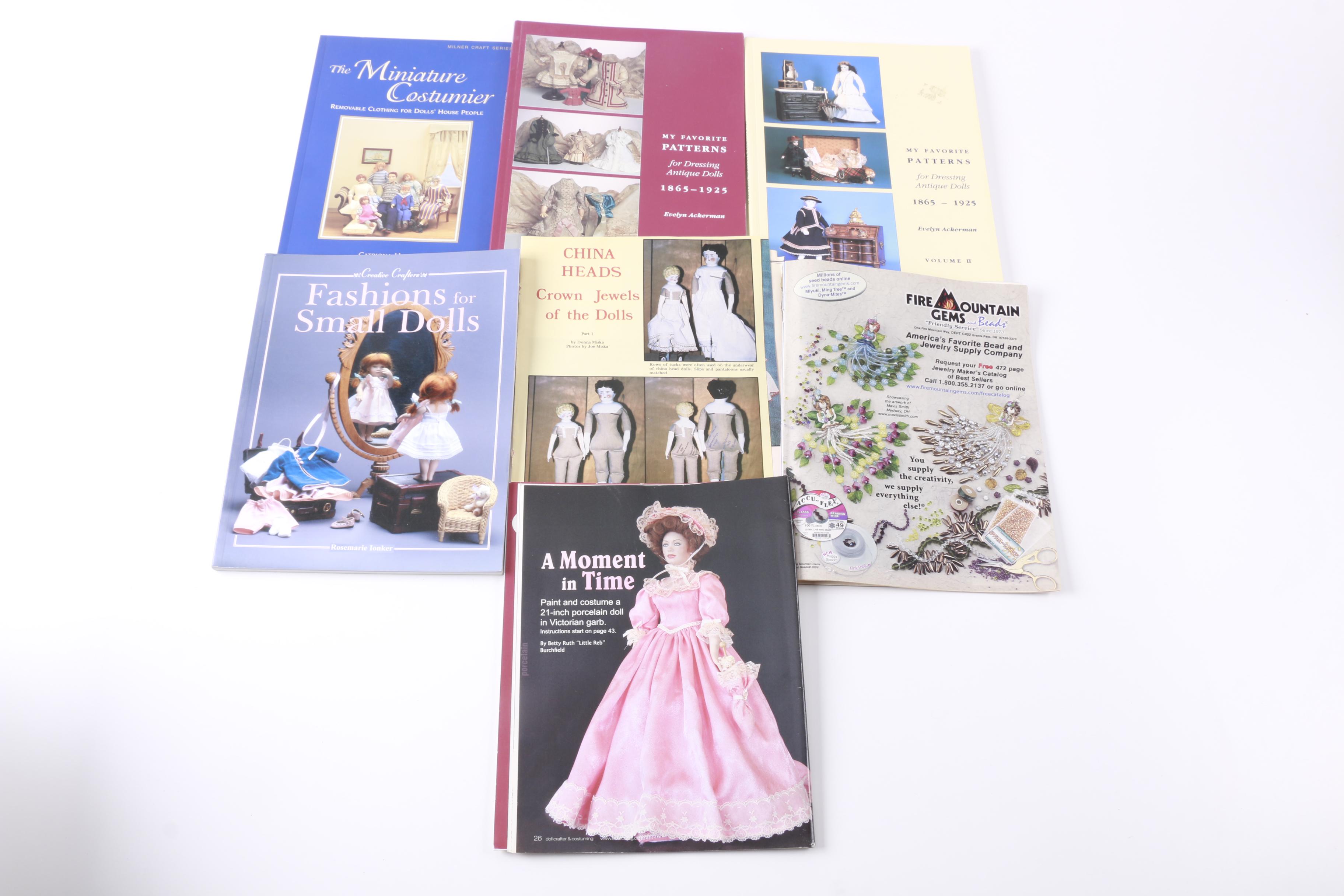 Vintage Doll Pattern Sewing Books