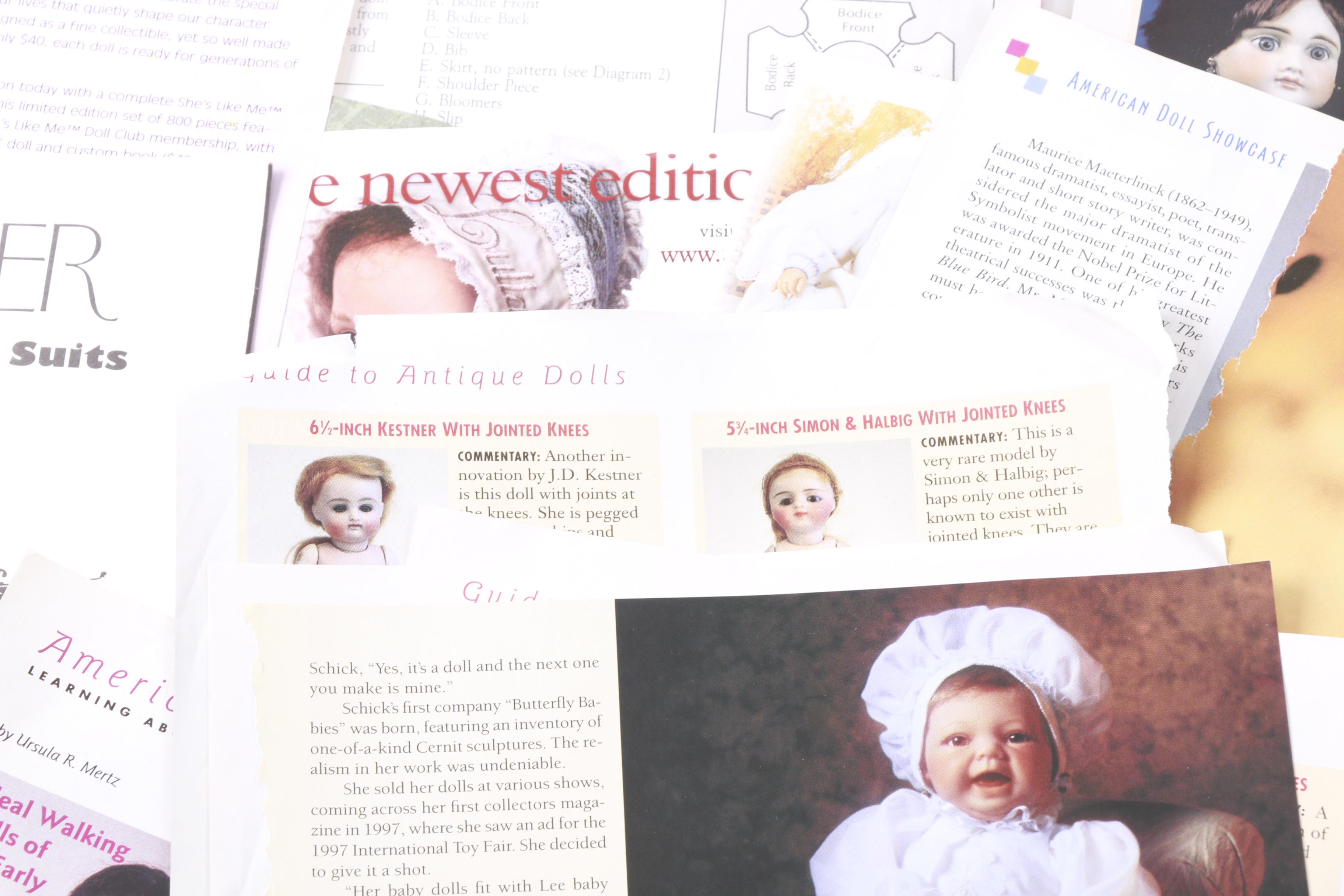 Vintage Doll Pattern Sewing Books