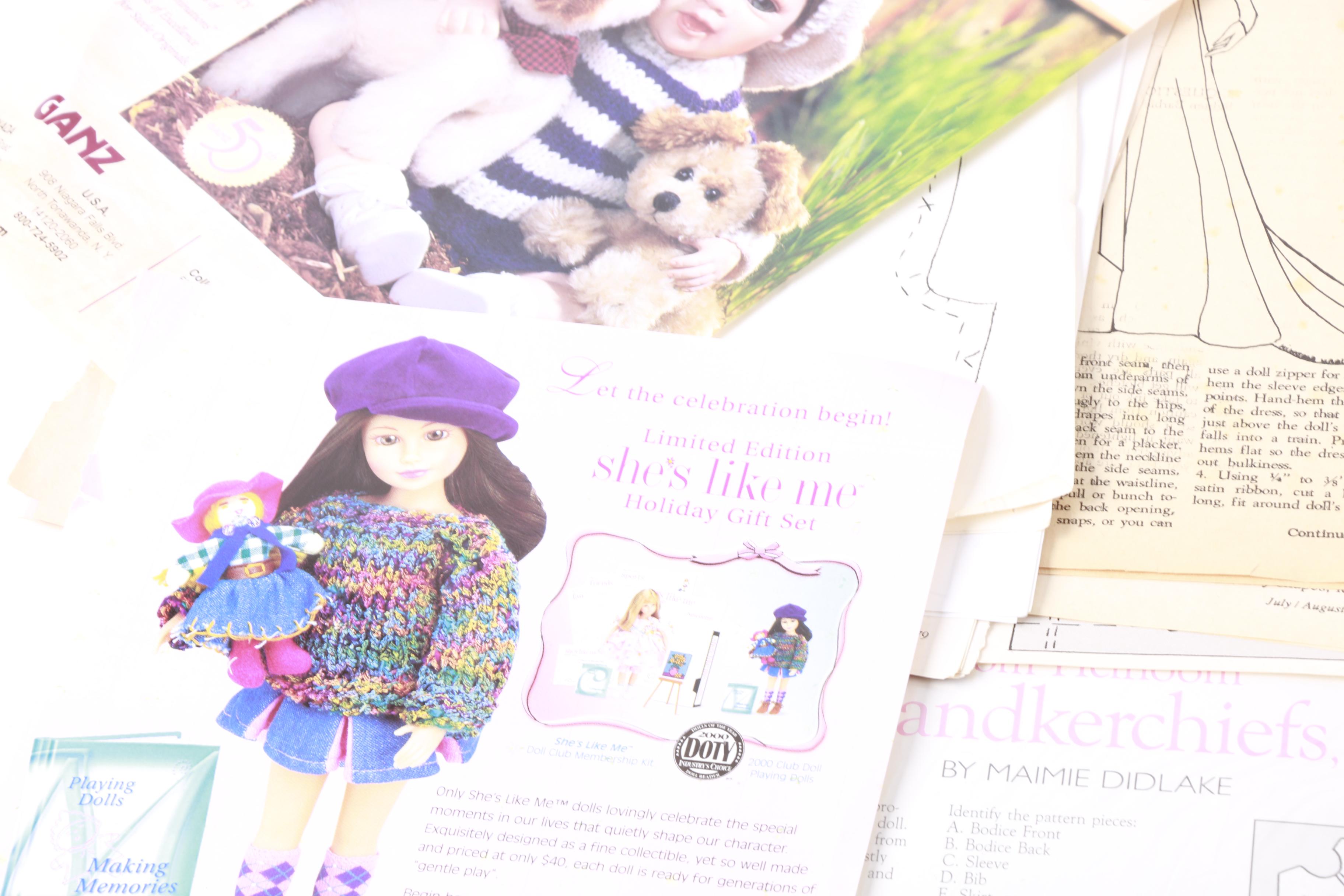 Vintage Doll Pattern Sewing Books