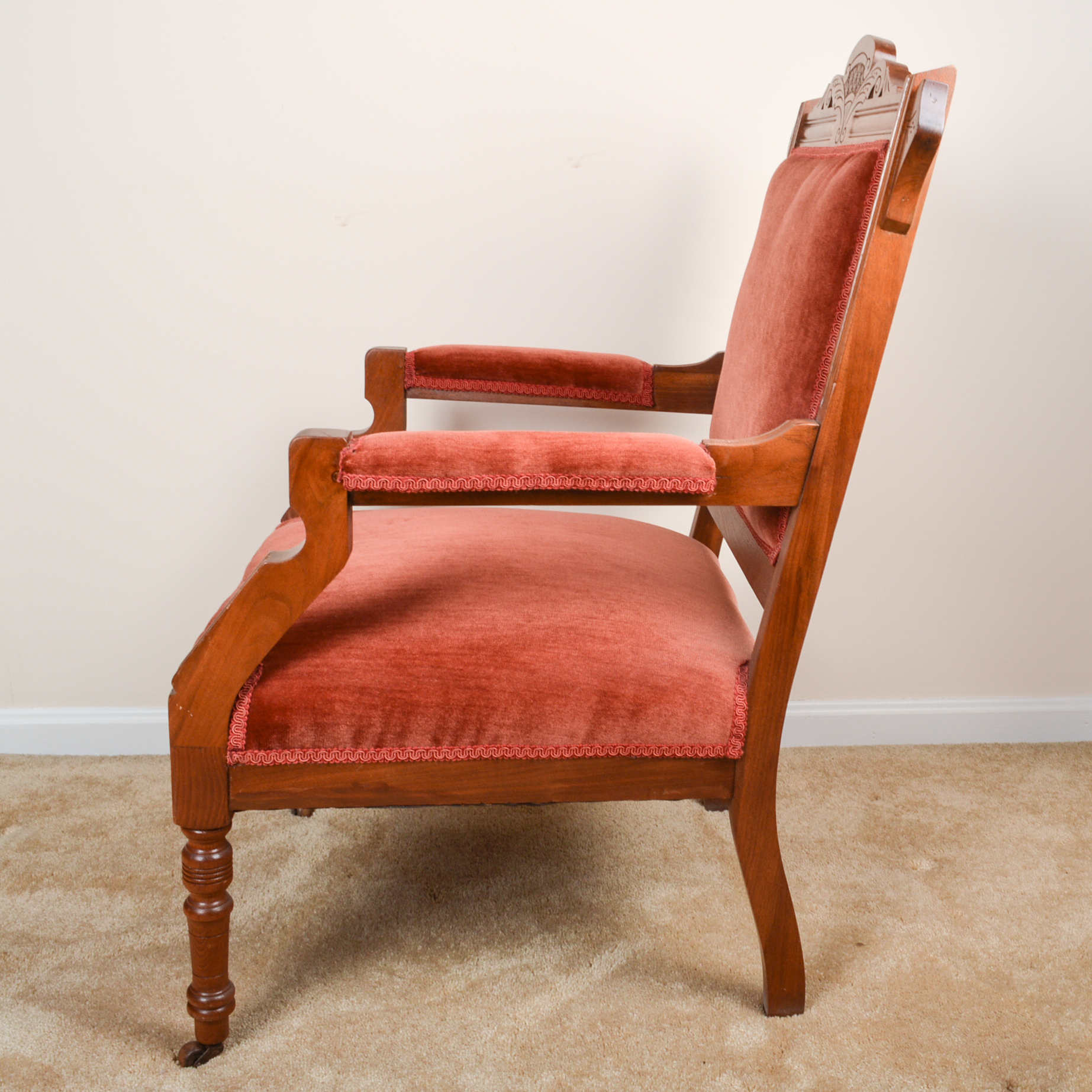 Victorian Eastlake Parlor Chair