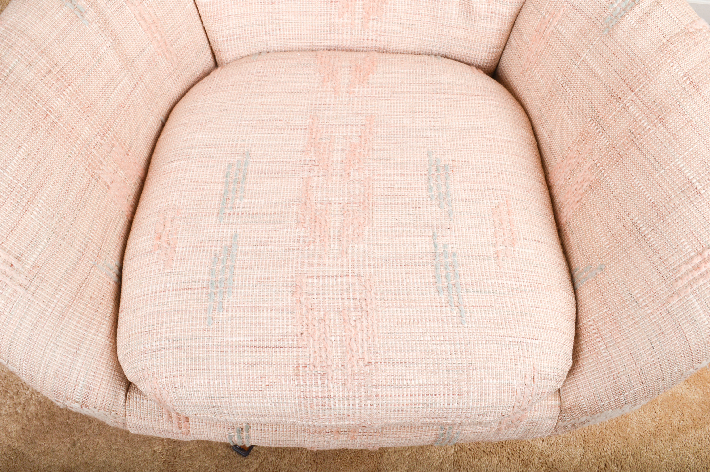 Modern Swivel Armchair and Ottoman by Swedfurn AB Slätte Möbler Töreboda