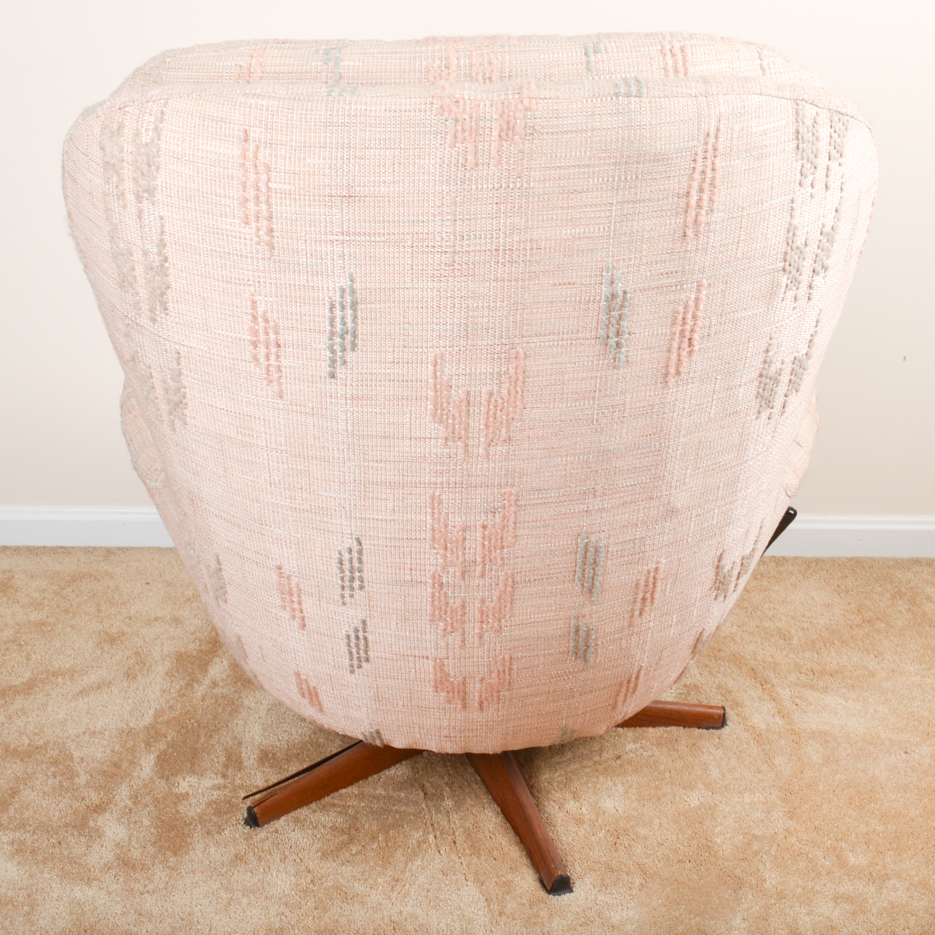 Modern Swivel Armchair and Ottoman by Swedfurn AB Slätte Möbler Töreboda