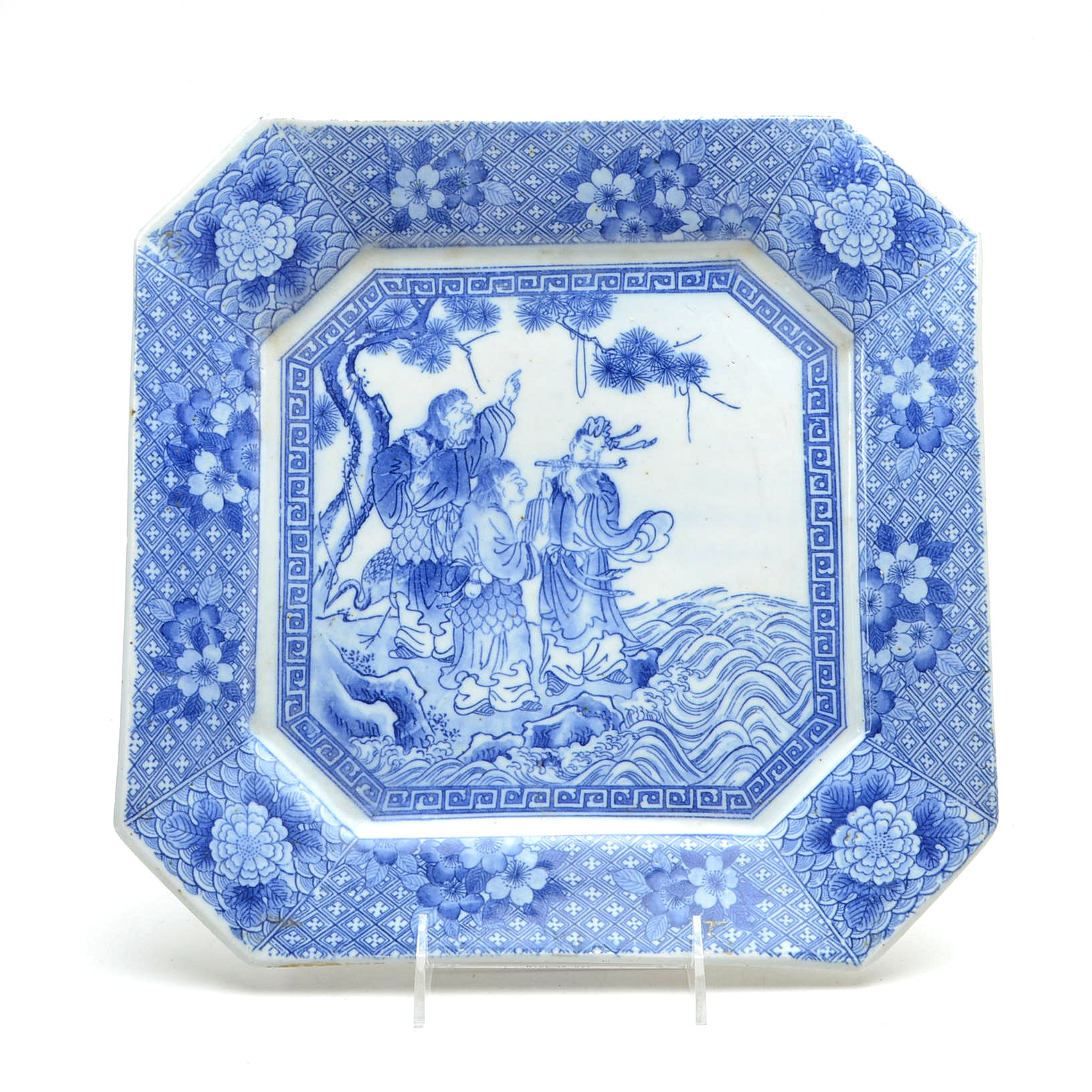 Antique Chinese Transferware Plate