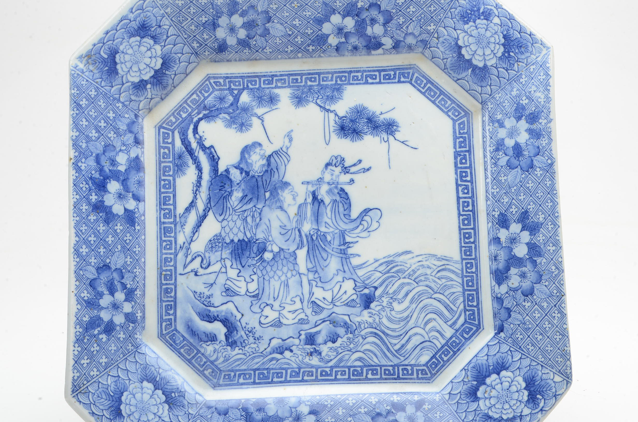 Antique Chinese Transferware Plate