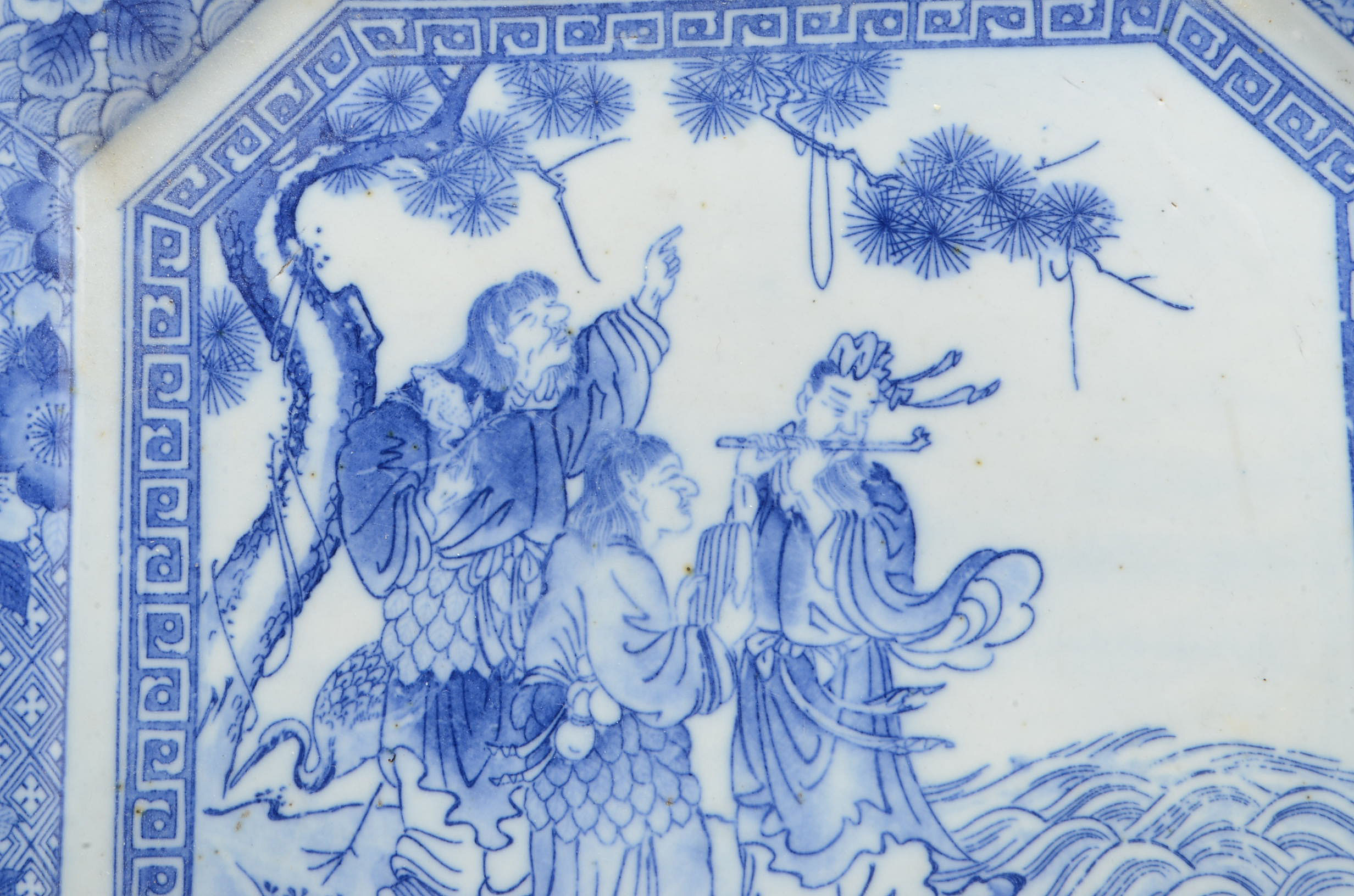 Antique Chinese Transferware Plate